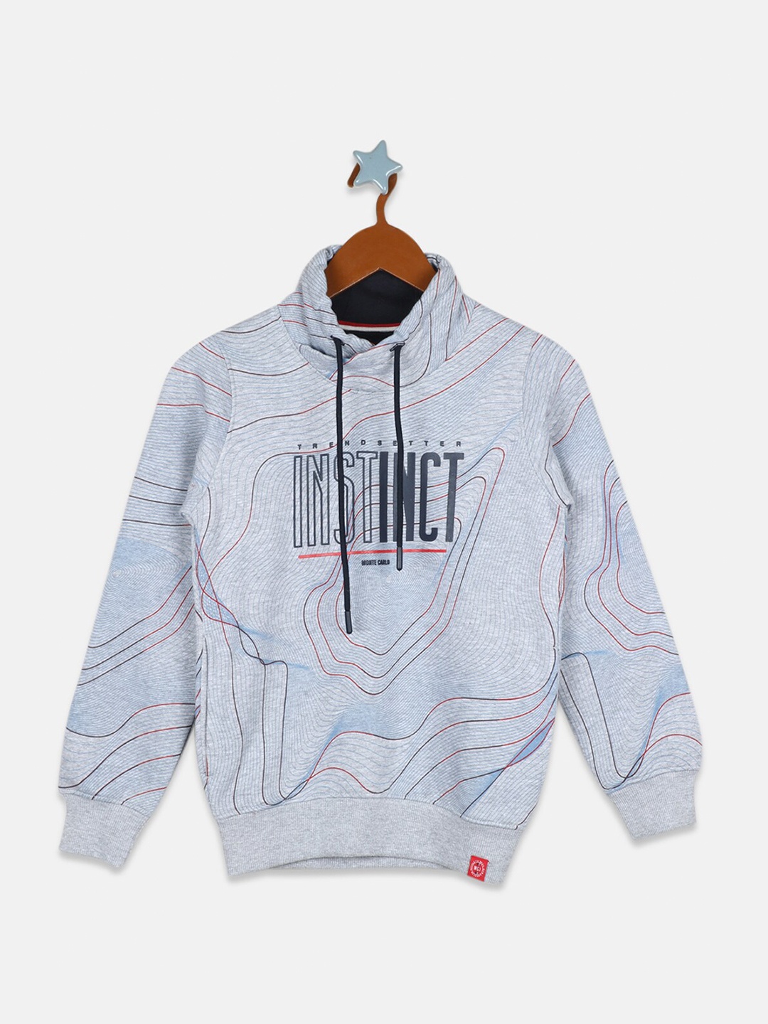 

Monte Carlo Boys Grey Printed Sweatshirt