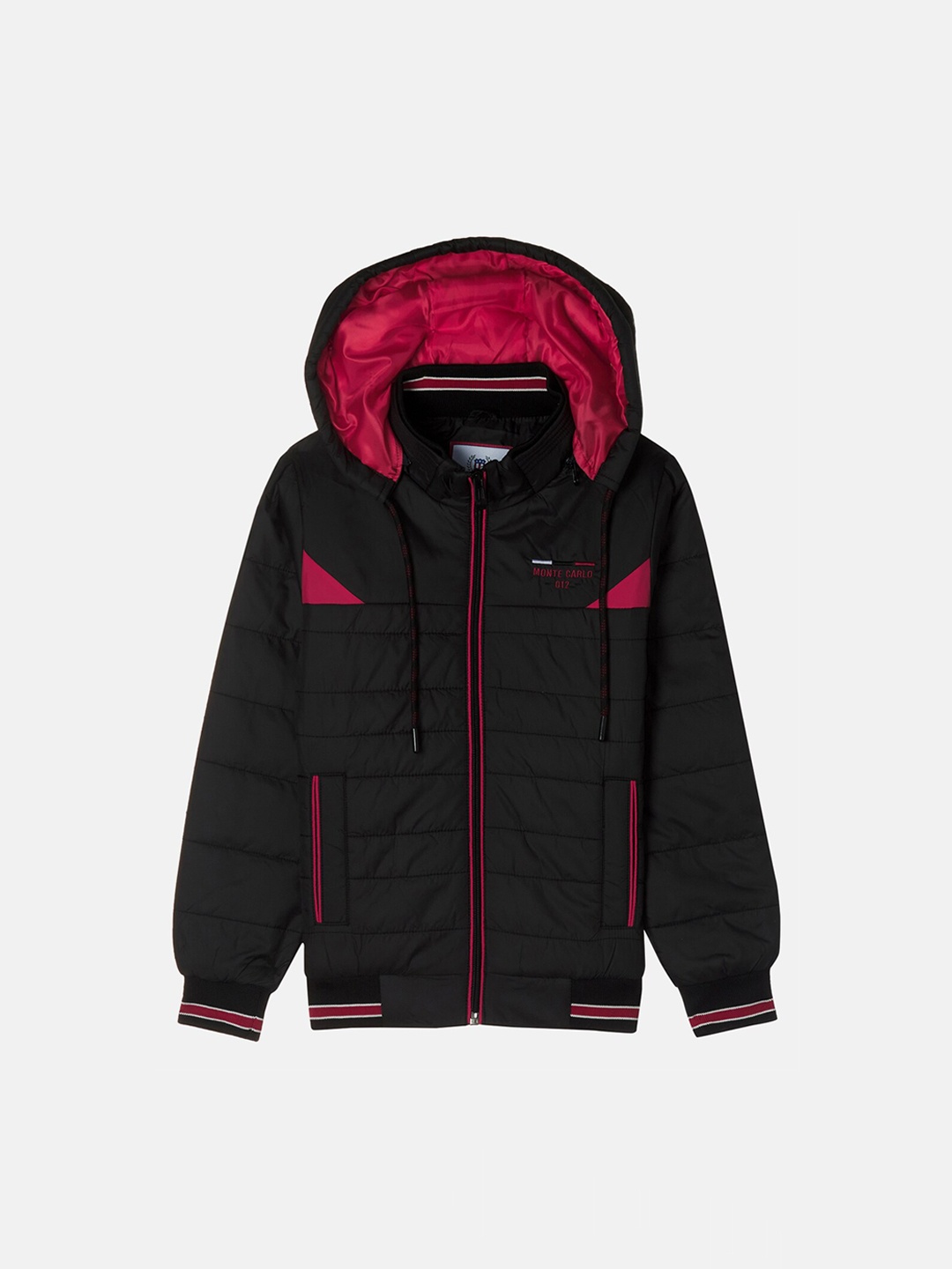 

Monte Carlo Boys Black & Red Hooded Bomber Jacket