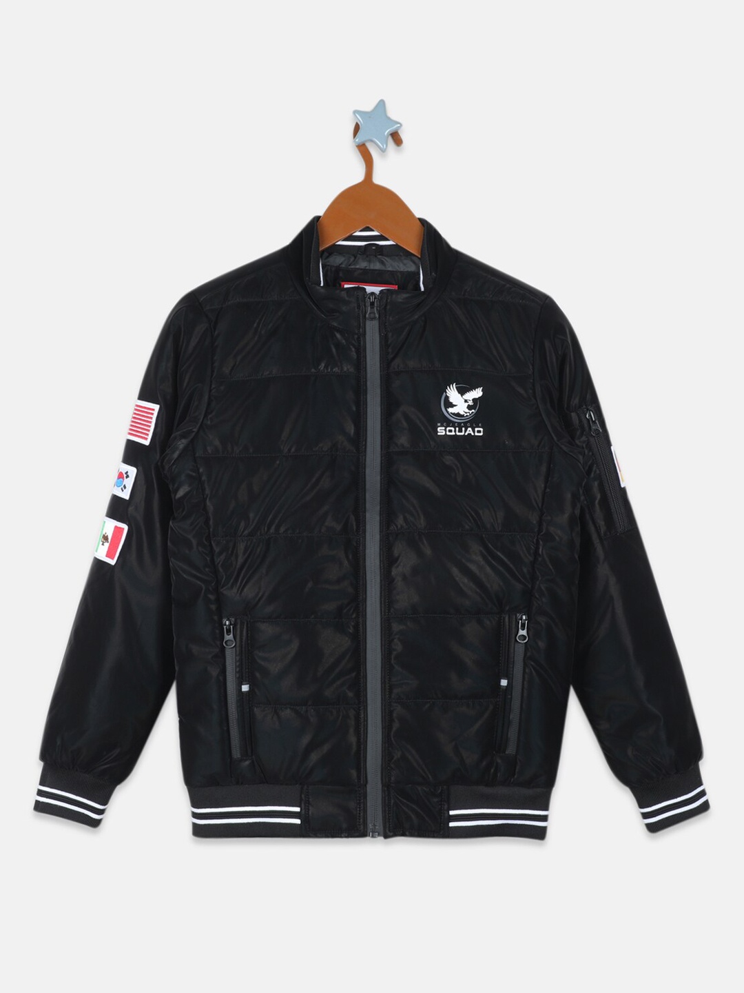 

Monte Carlo Boys Black Varsity Jacket