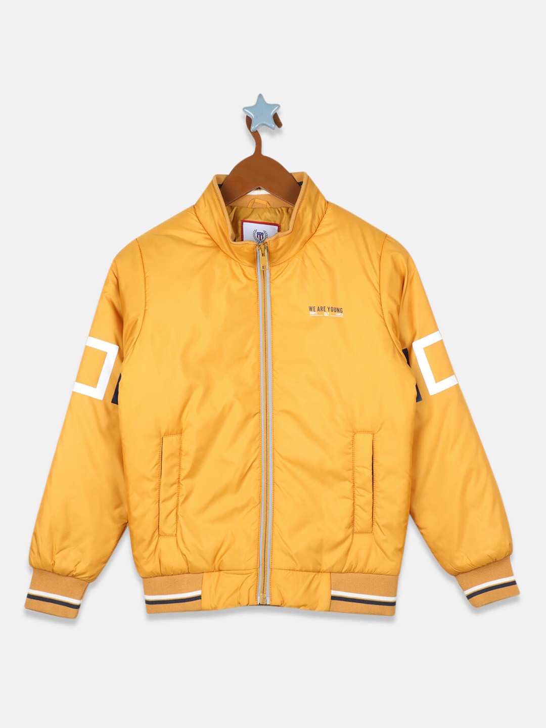 

Monte Carlo Boys Yellow White Open Front Jacket