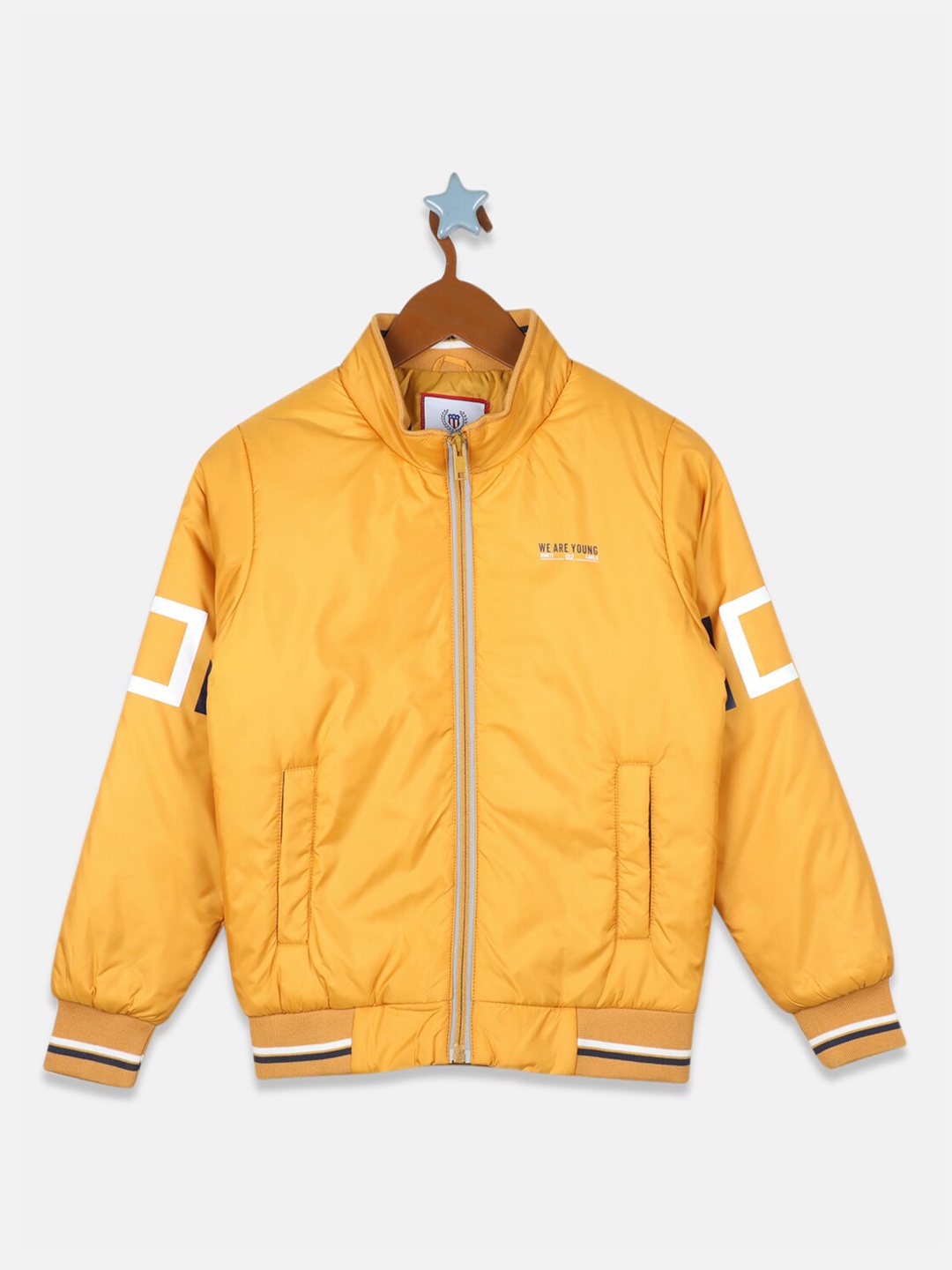 

Monte Carlo Boys Yellow White Open Front Jacket