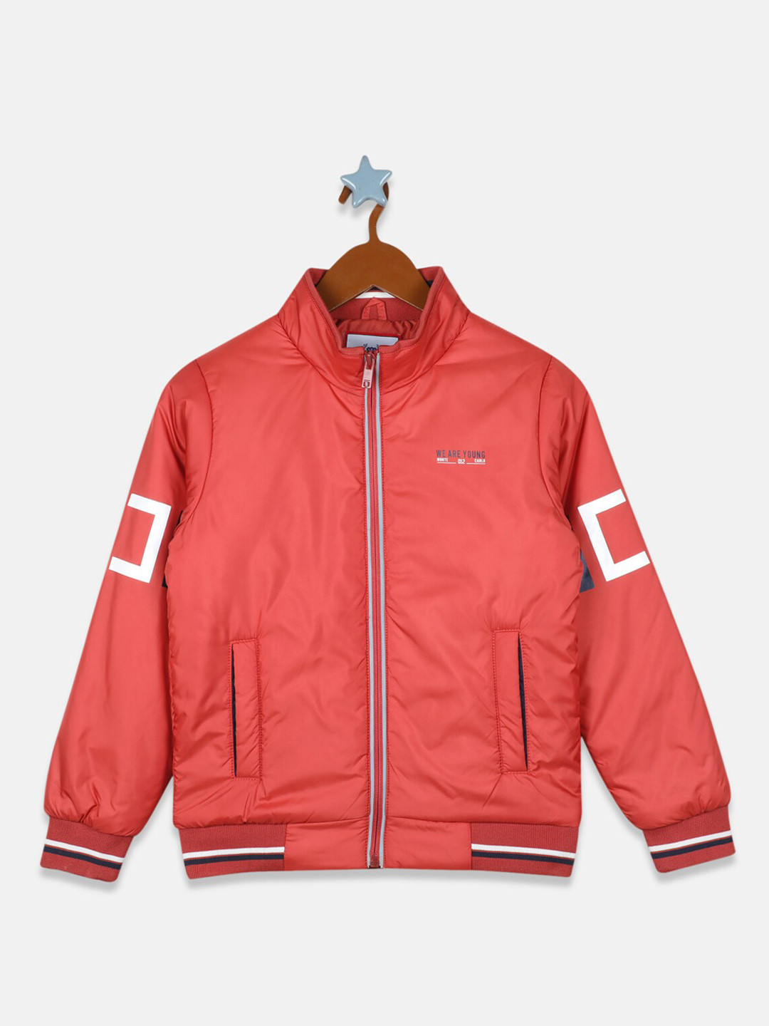 

Monte Carlo Boys Red White Bomber Jacket