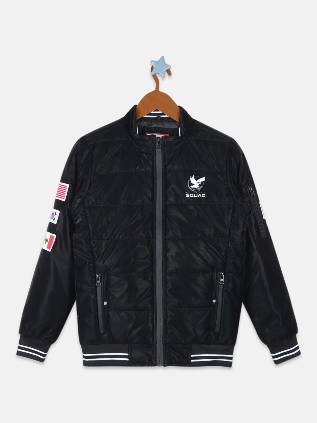 

Monte Carlo Boys Black Varsity Jacket