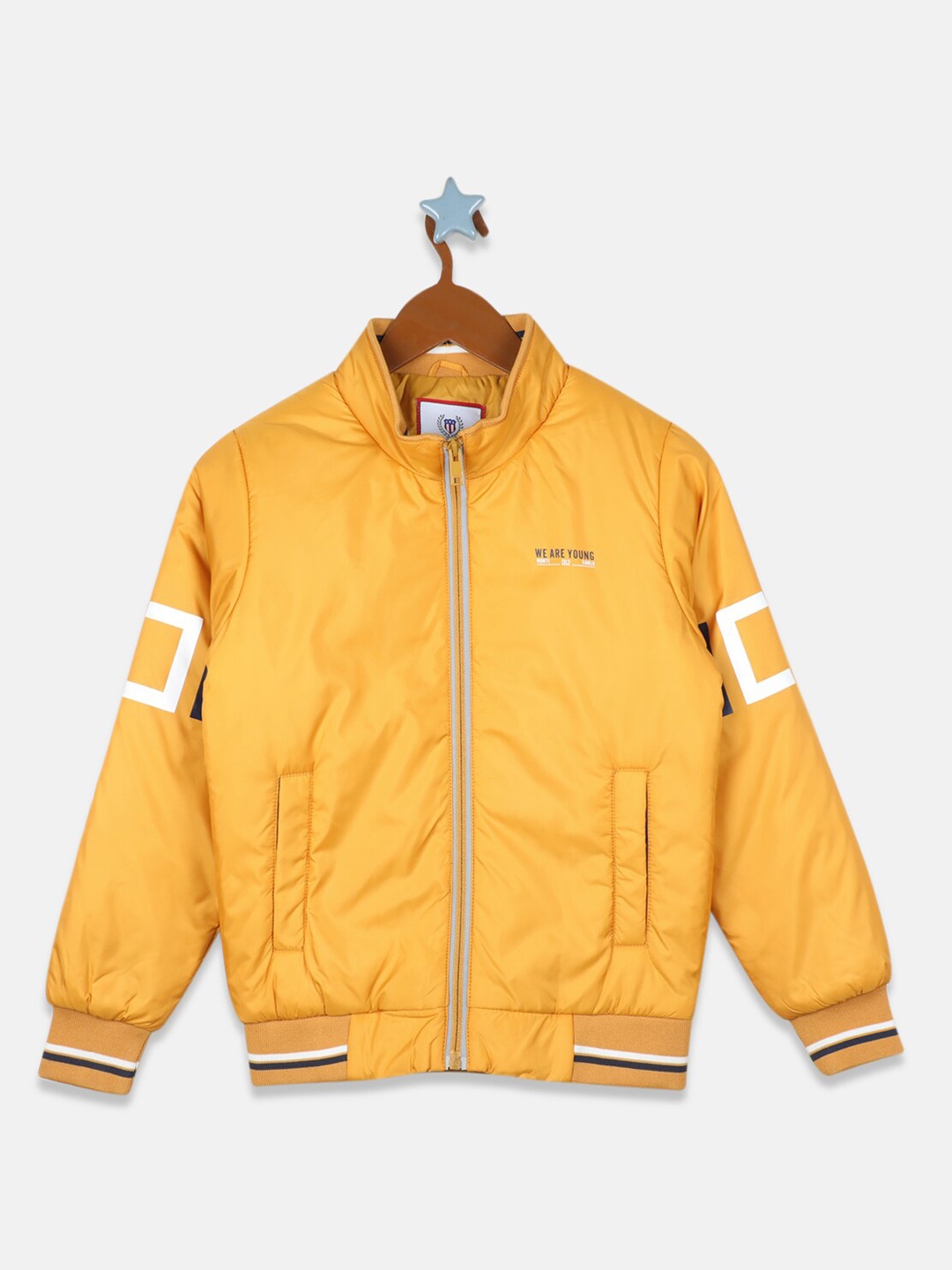 

Monte Carlo Boys Yellow White Open Front Jacket