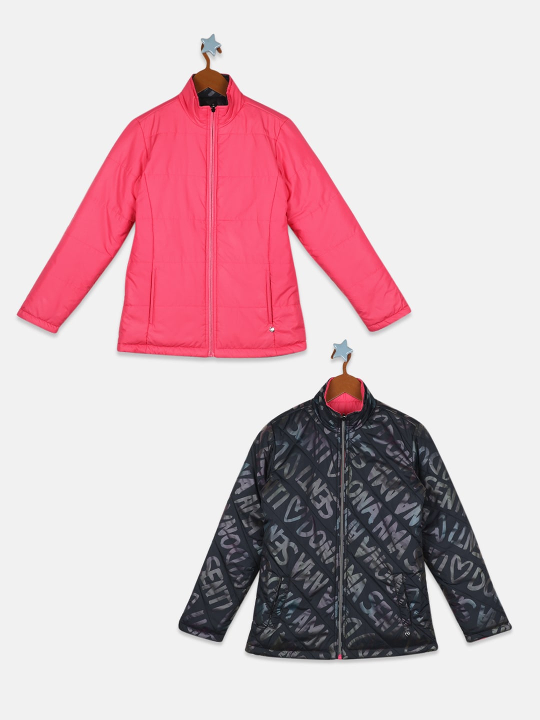 

Monte Carlo Girls Black Pink Biker Jacket