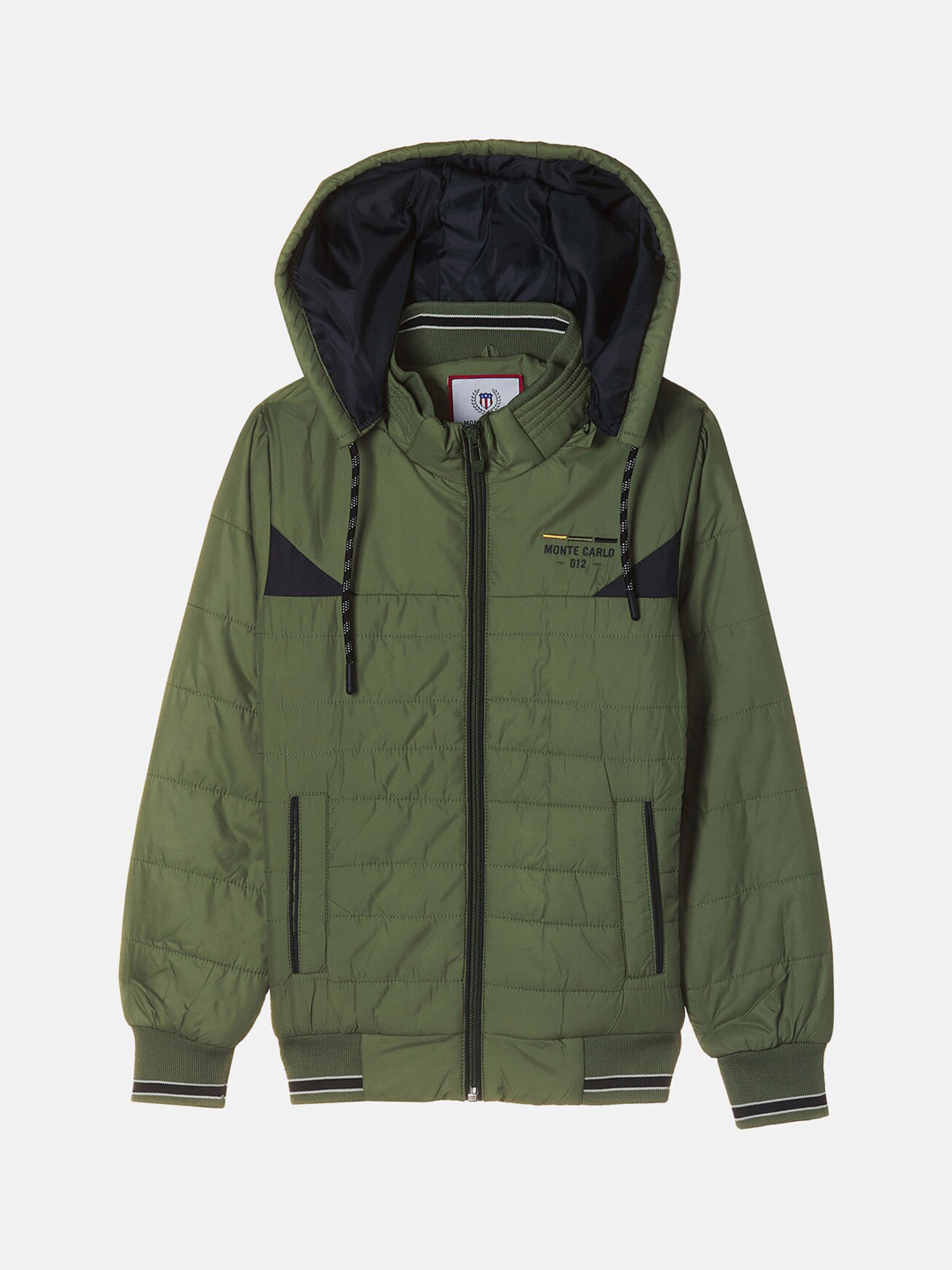 

Monte Carlo Boys Green Black Bomber Jacket