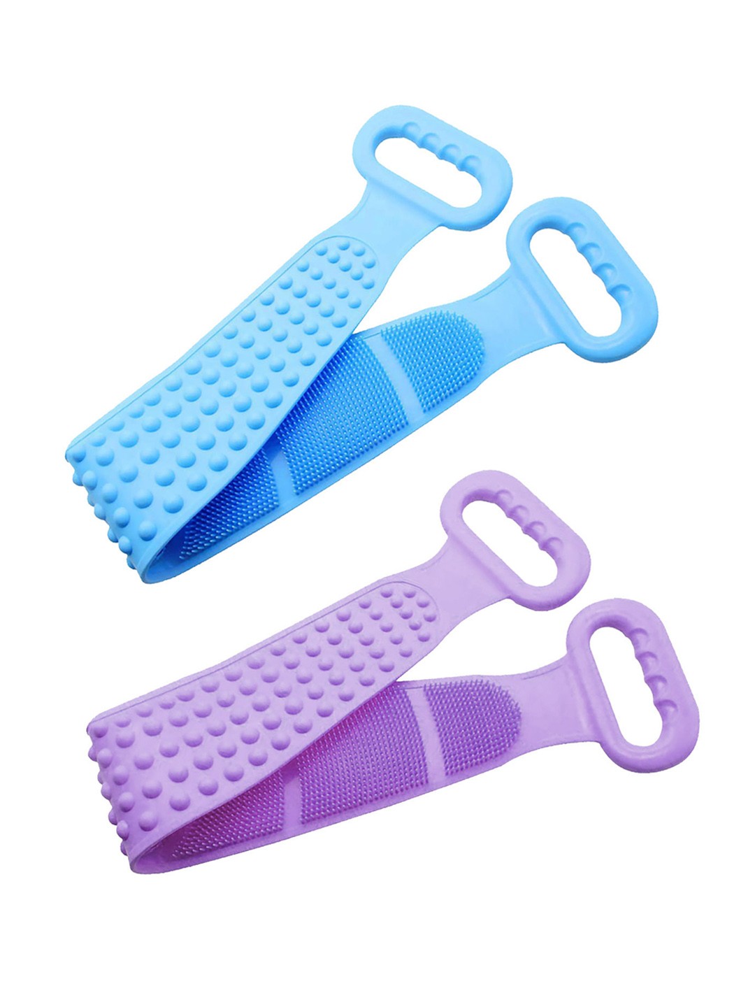 

ZURU BUNCH Pack Of 2 Silicone Body Back Scrubbers, Blue