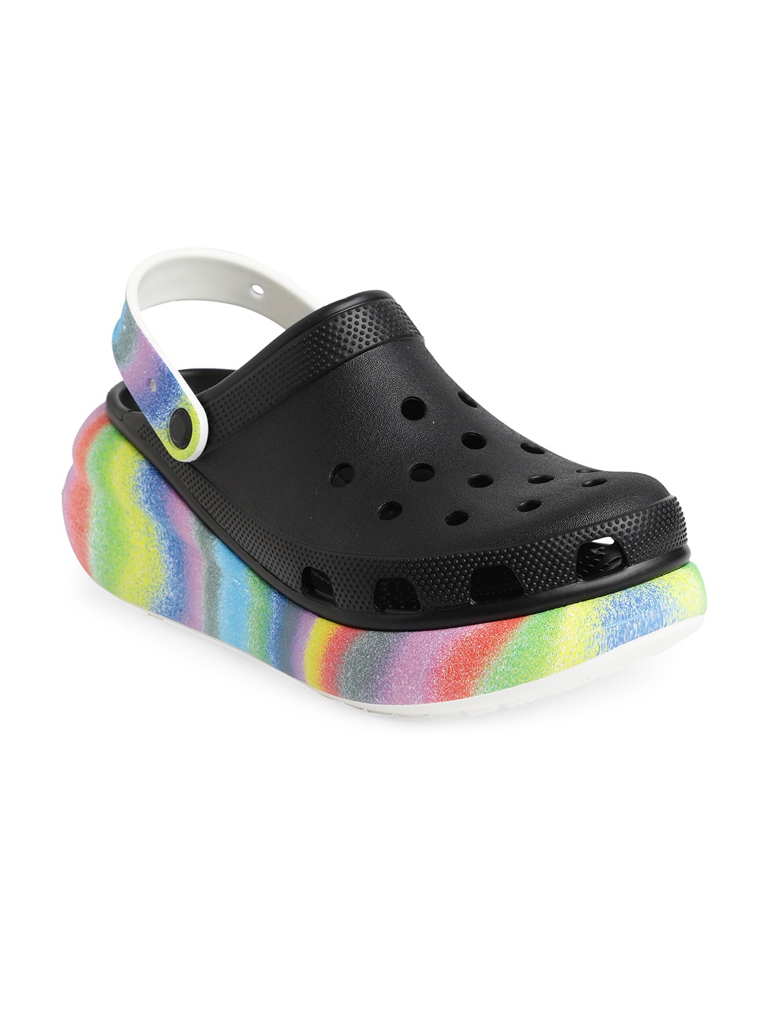 

Crocs Black & White Clogs Sandals