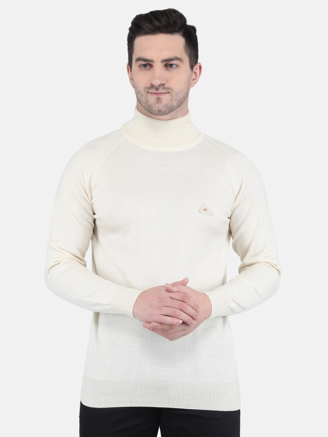 

Monte Carlo Men Off White High Neck Pullover