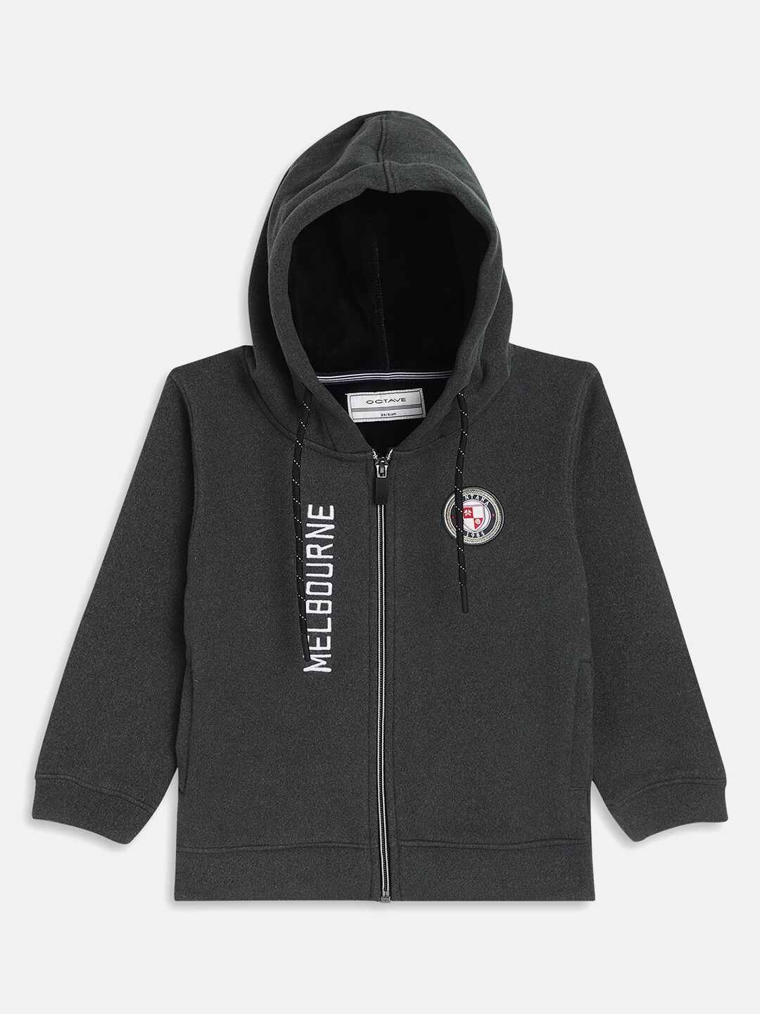 

Octave Boys Olive Green Hooded Fleece Sweatshirt