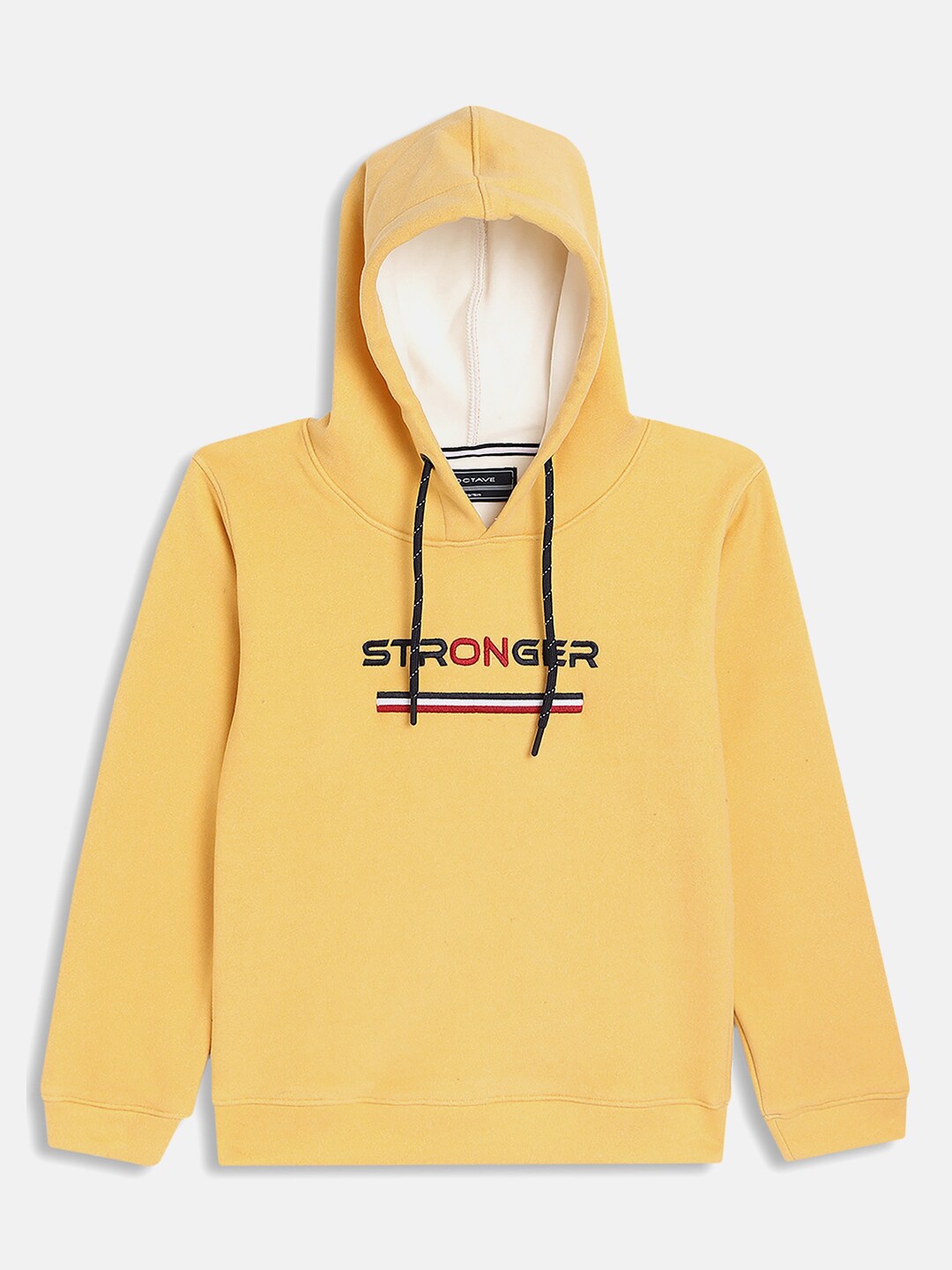 

Octave Boys Yellow Printed Hooded Fleece Sweatshirt