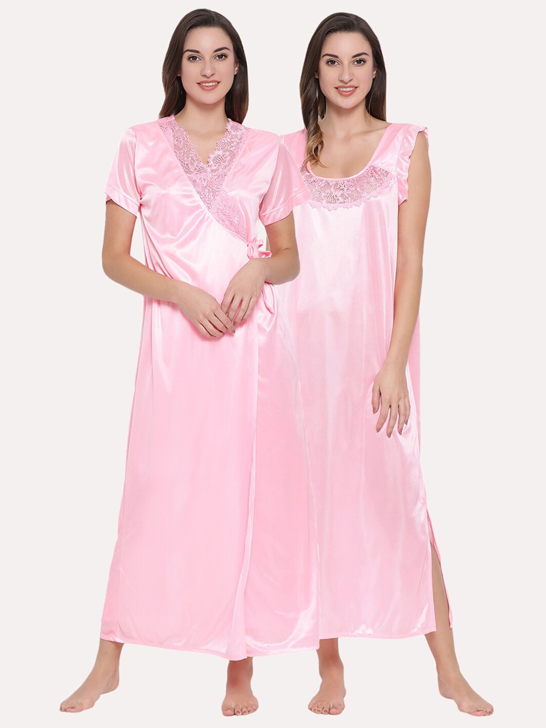 

Clovia Women Pink Nightdress