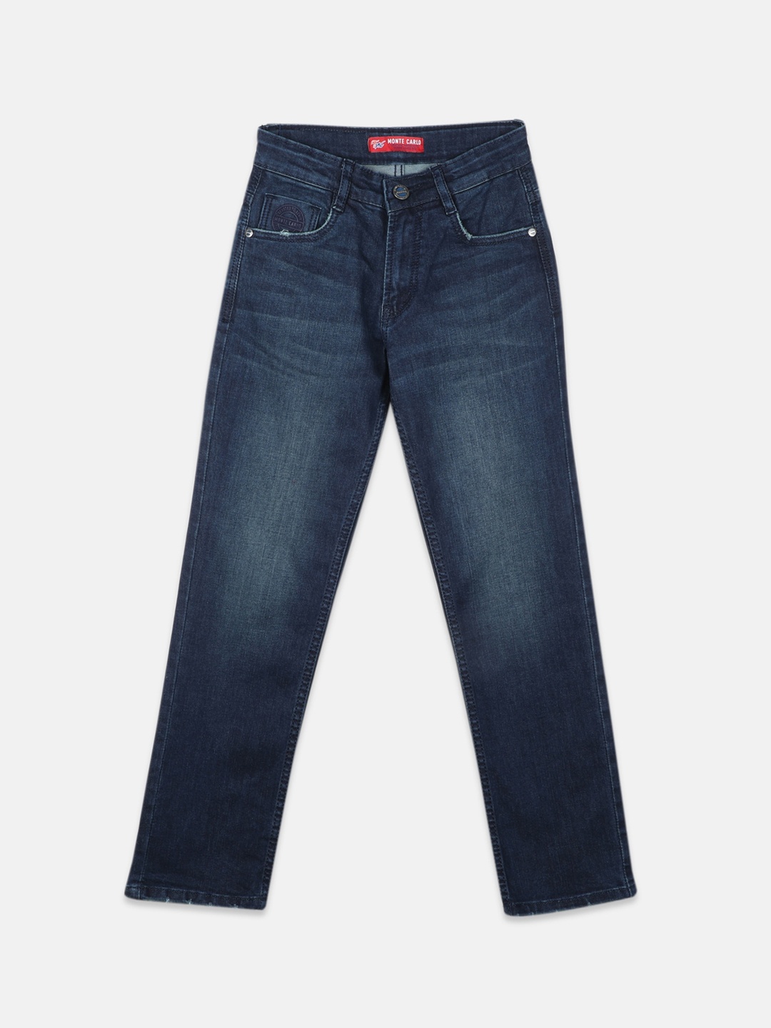 

Monte Carlo Boys Blue Straight Fit Light Fade Stretchable Jeans