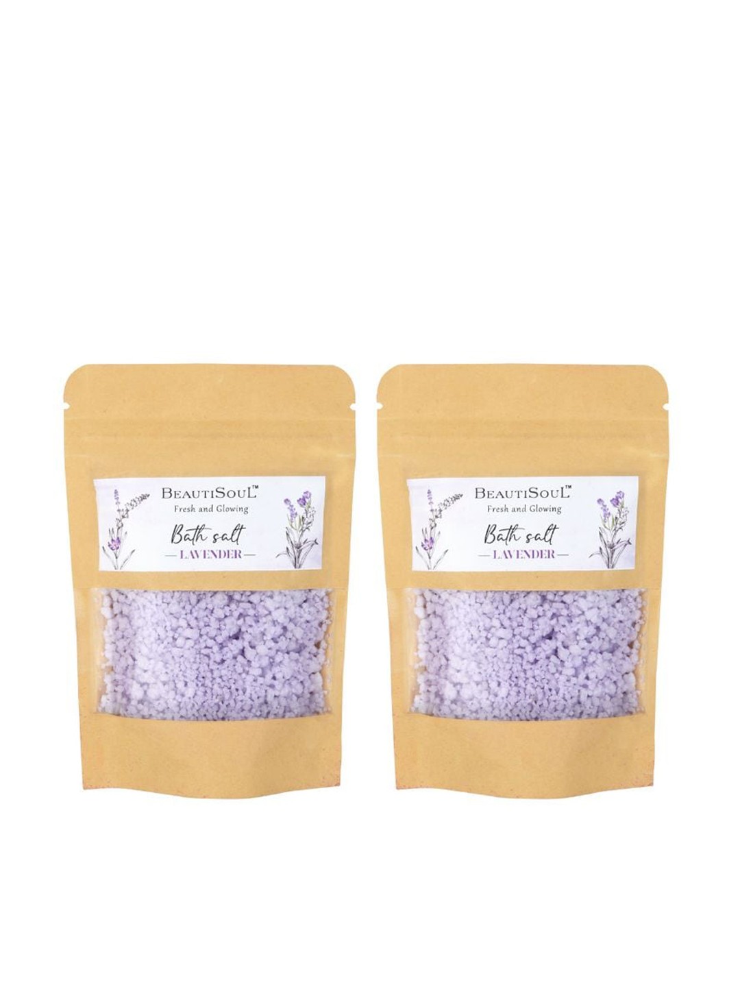 

Beautisoul Set Of 2 Lavender Bath Salt & Foot Soak 200g