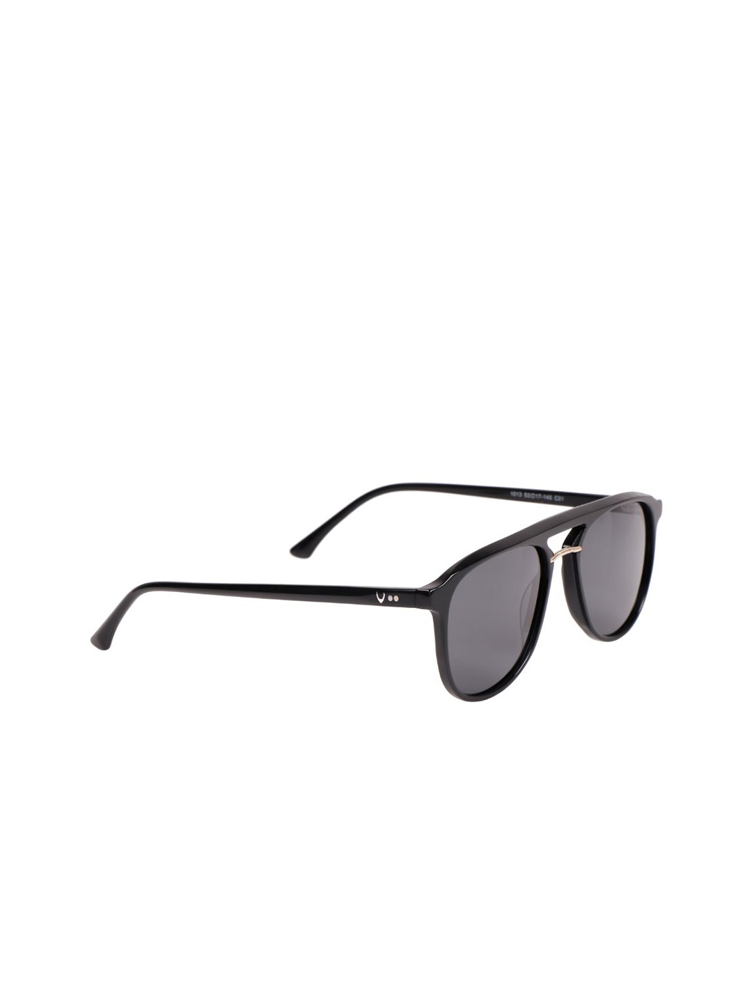 

Hidesign Unisex Black Lens & Black Round Sunglasses with UV Protected Lens - 8903439843618
