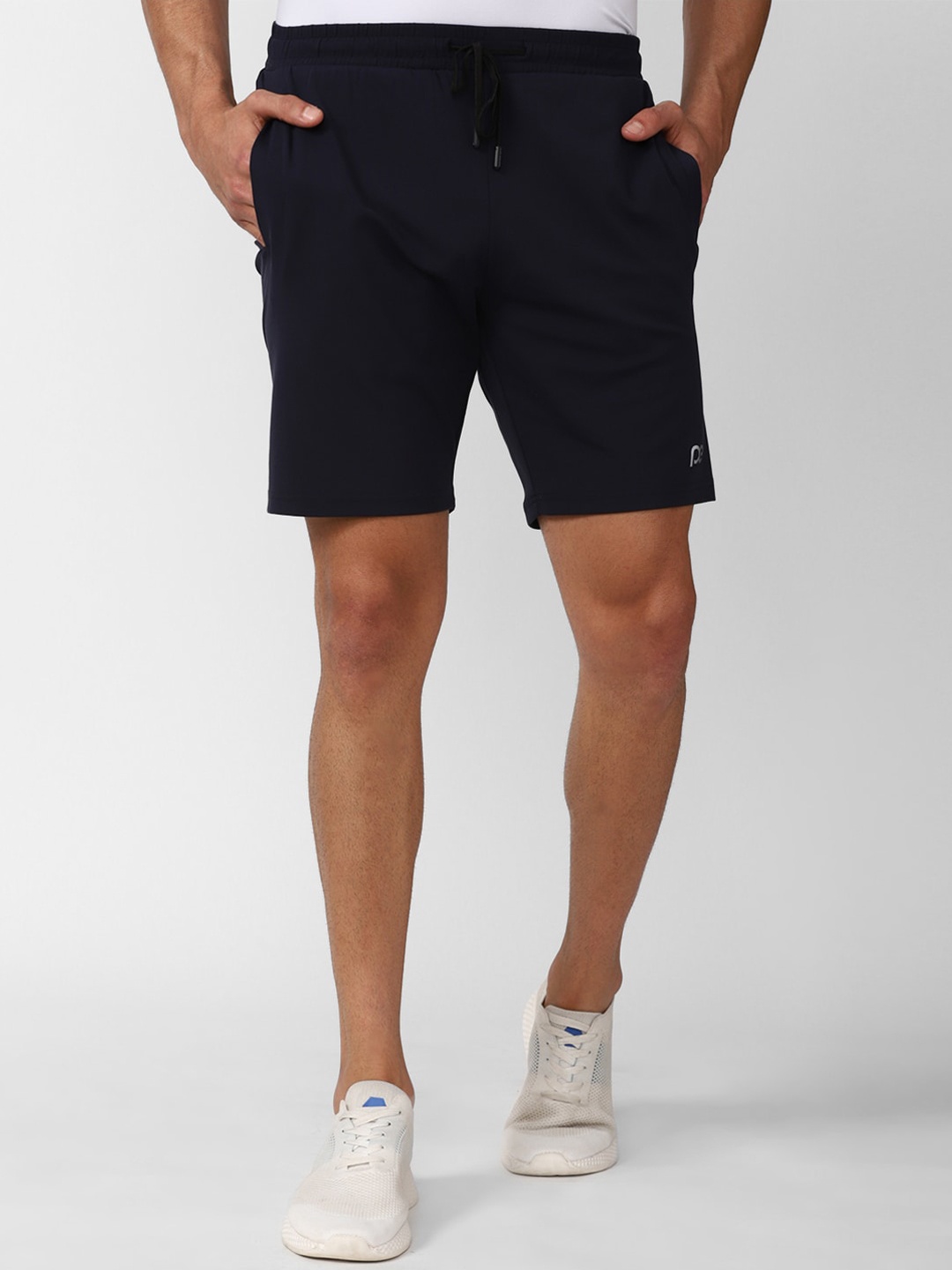 

Peter England Casuals Men Navy Blue Slim Fit Shorts