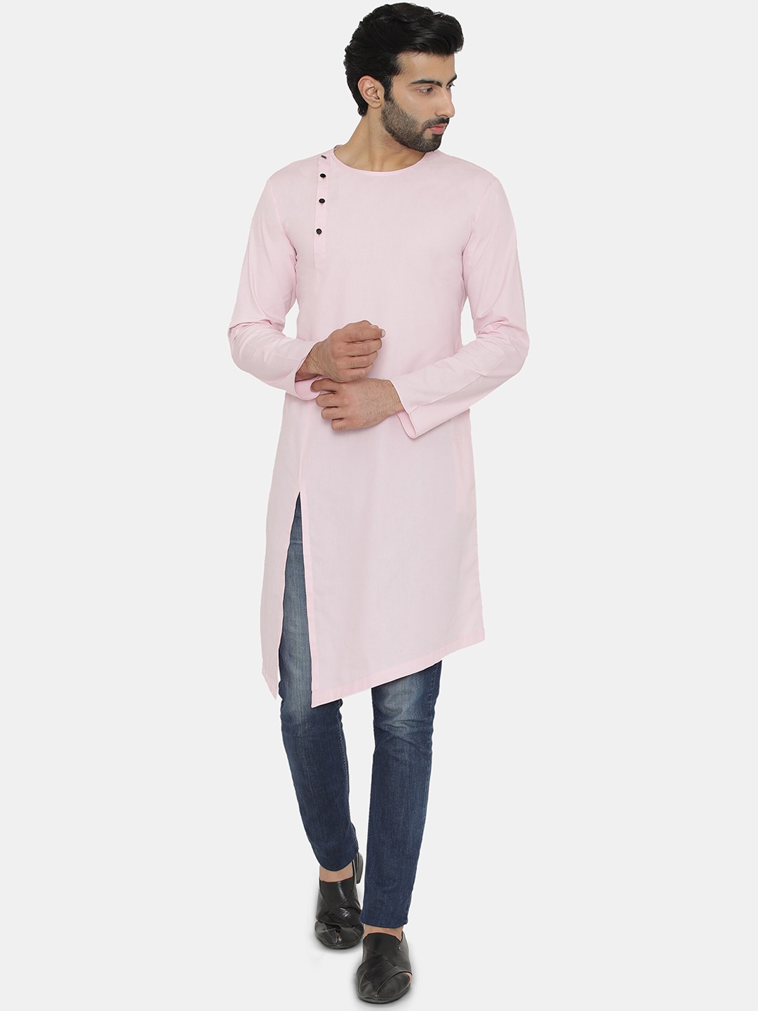 

Raas Men Pink Kurta