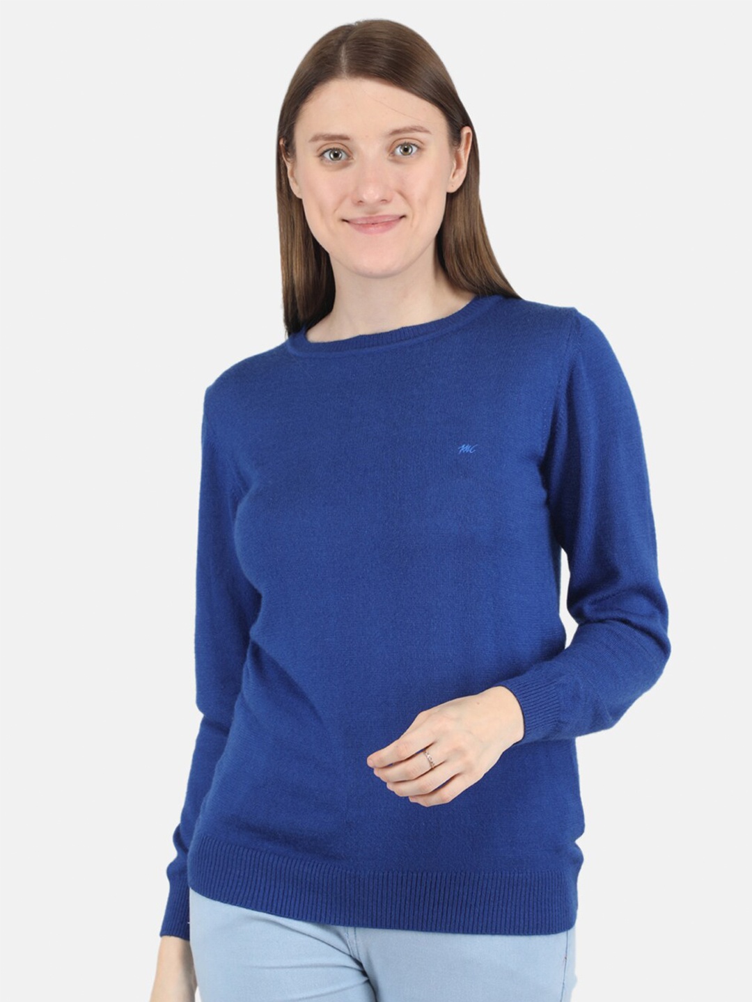 

Monte Carlo Women Solid Regular Top, Blue