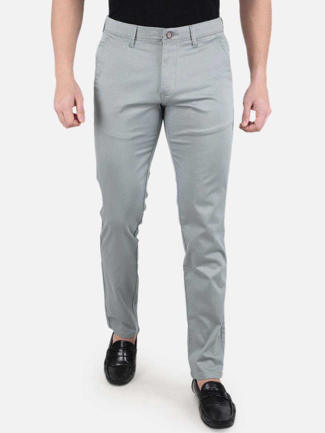 

Monte Carlo Men Blue Relaxed Skinny Fit Easy Wash Trousers