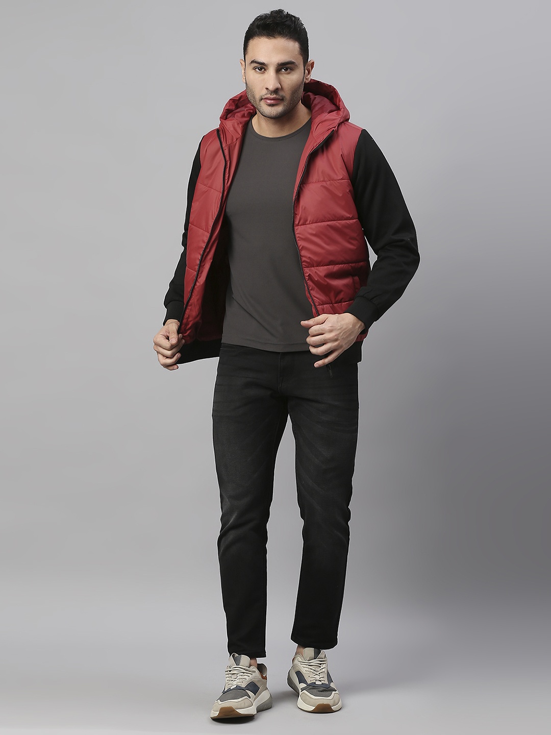 

Dennis Lingo Men Red Lightweight Puffer Jacket