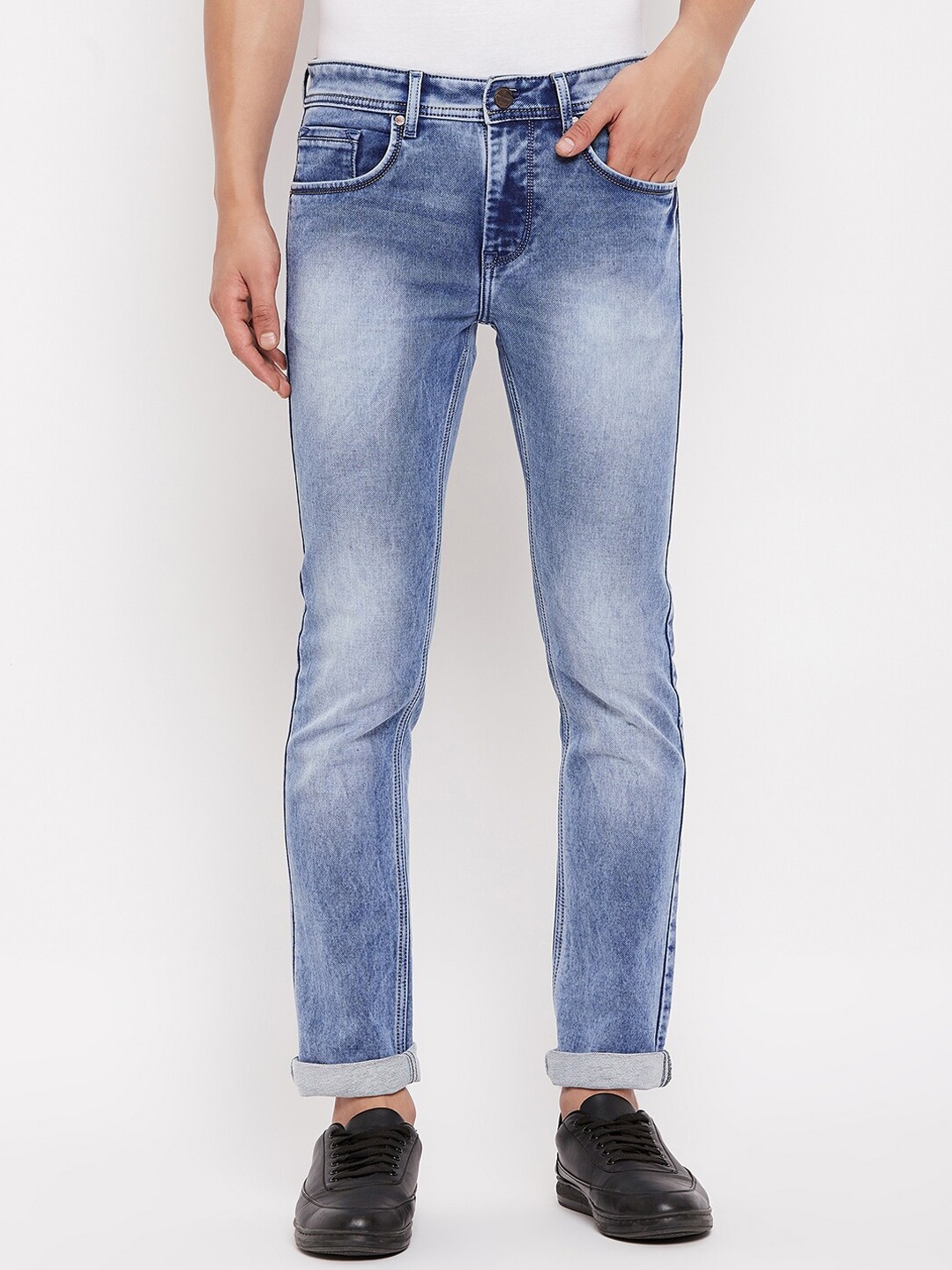 

Duke Men Blue Slim Fit Heavy Fade Medium Shade Stretchable Jeans