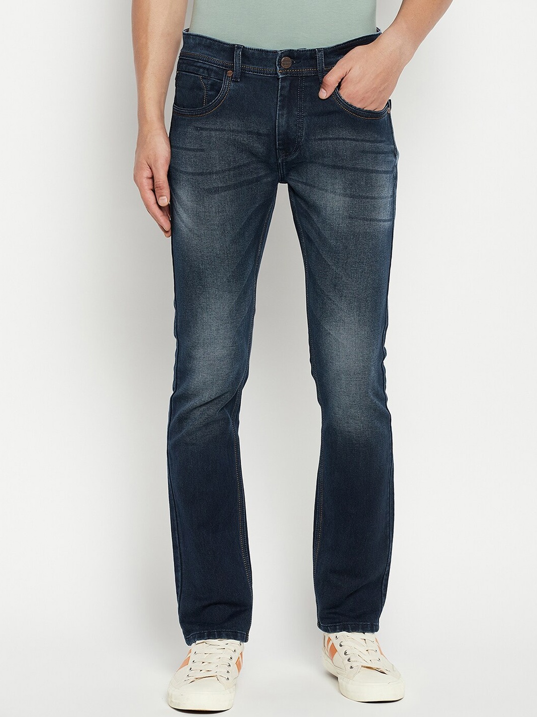 

Duke Men Blue Slim Fit Light Fade Dark Shade Stretchable Jeans