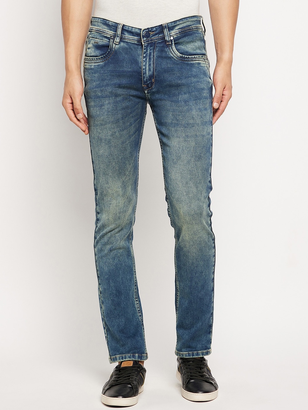 

Duke Men Blue Slim Fit Heavy Fade Medium Shade Stretchable Jeans