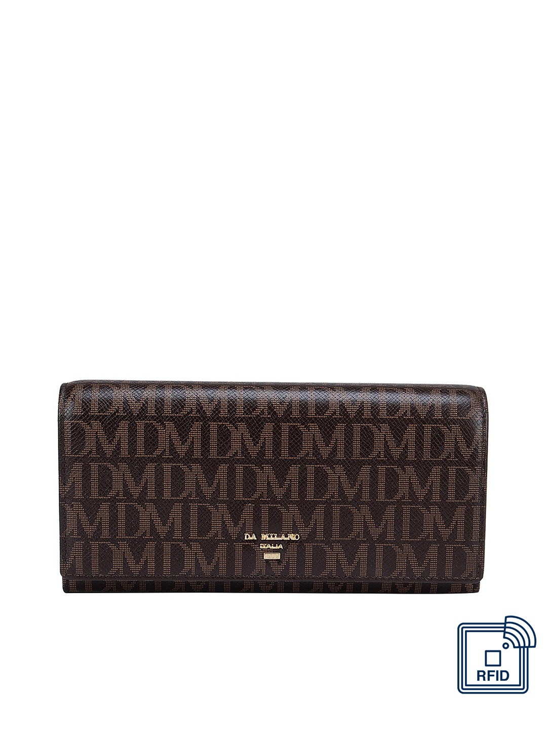 

Da Milano Women Brown Textured Leather Envelope