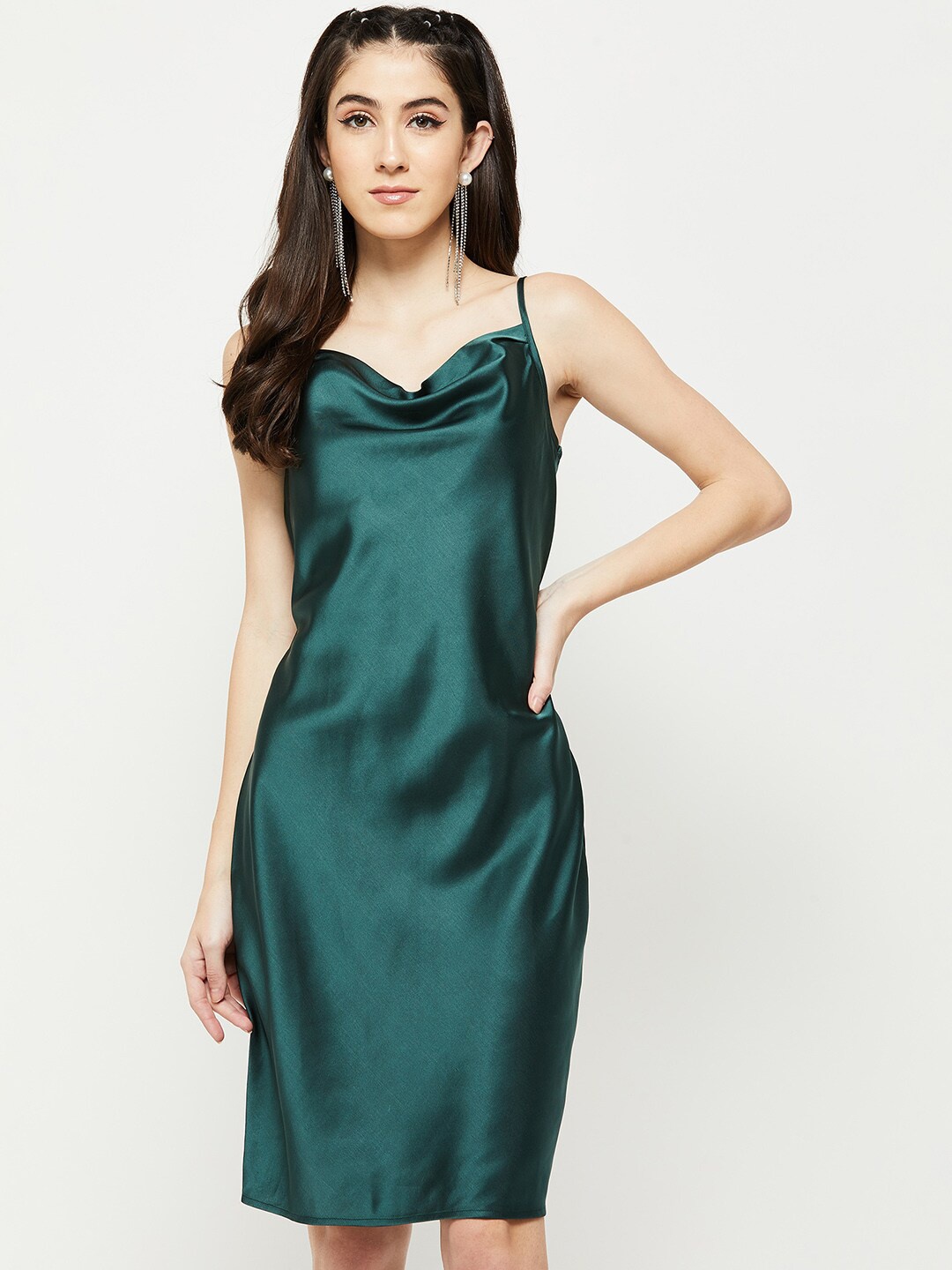 

max Green Sheath Dress