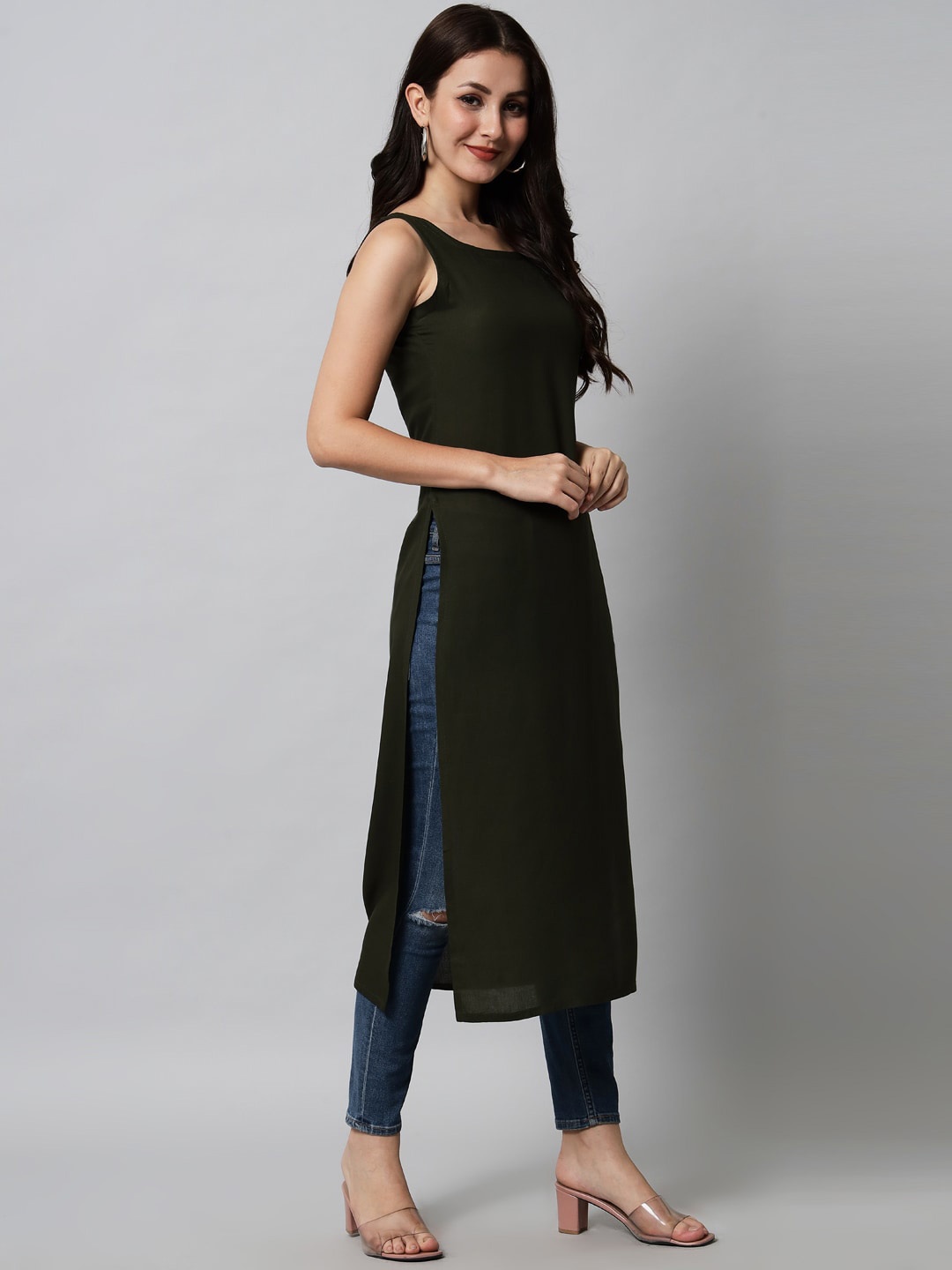 

KALINI Women Green Kurta