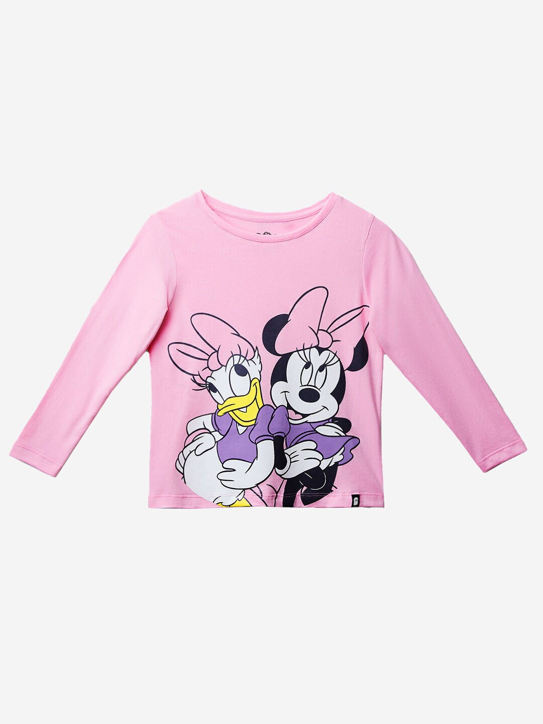 

The Souled Store Girls Pink Printed Cotton T-shirt