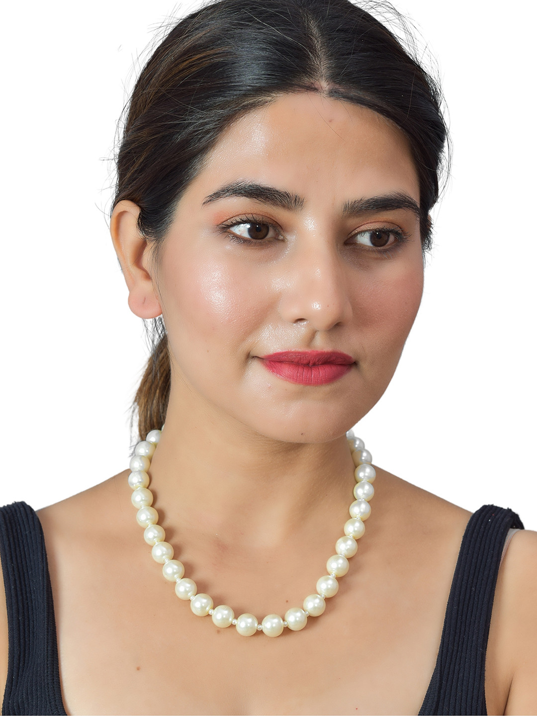 

ROHINIKA Women Pearl Necklace, White