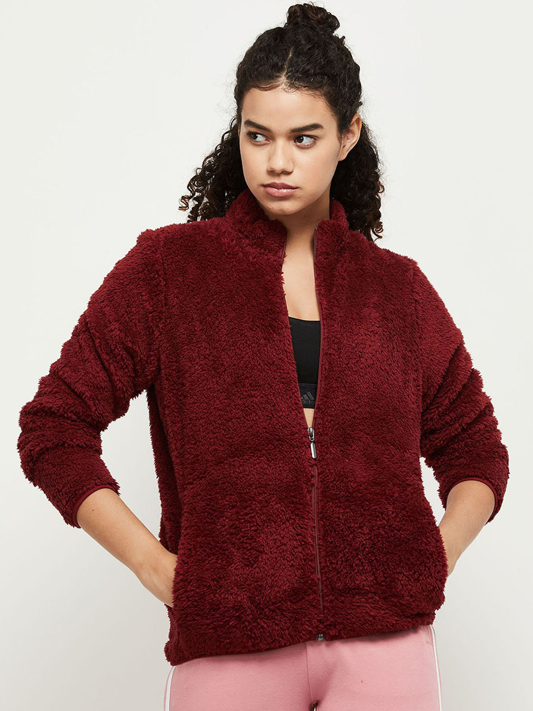 

max Women Maroon Tailored Jacket