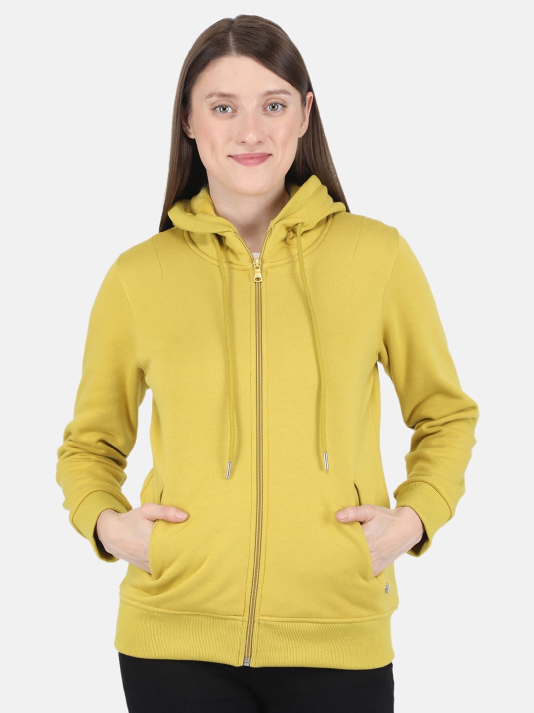 

Monte Carlo Women Green Hooded Sweatshirt