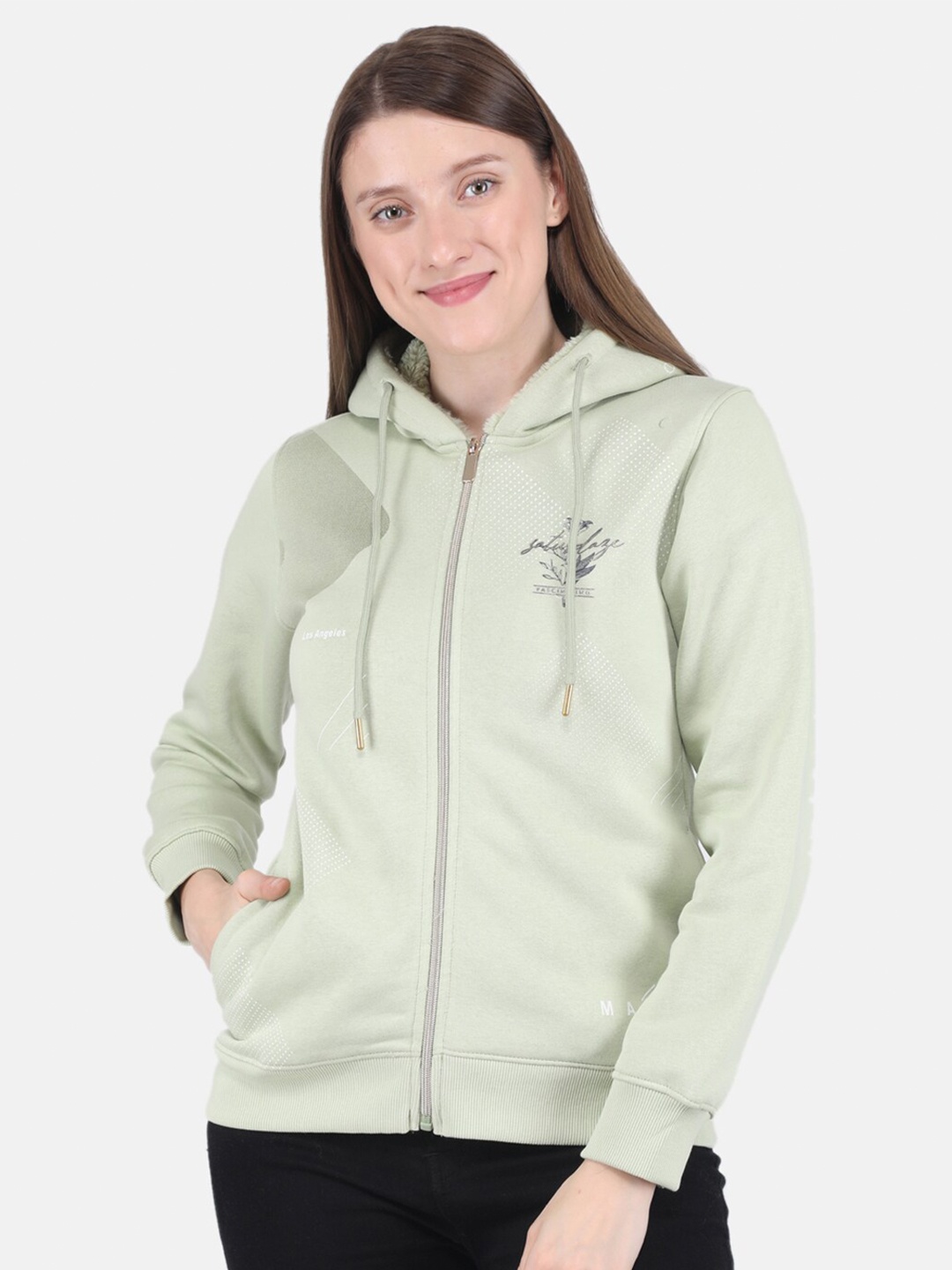 

Monte Carlo Women Green Hooded Sweatshirt