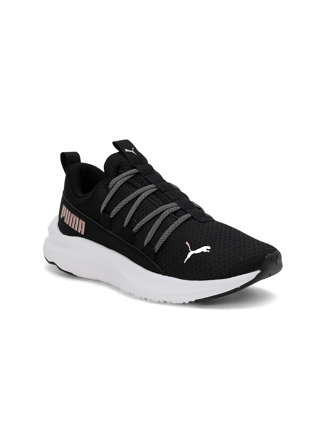 

Puma Women Black Softride One4all Textile Walking Shoes
