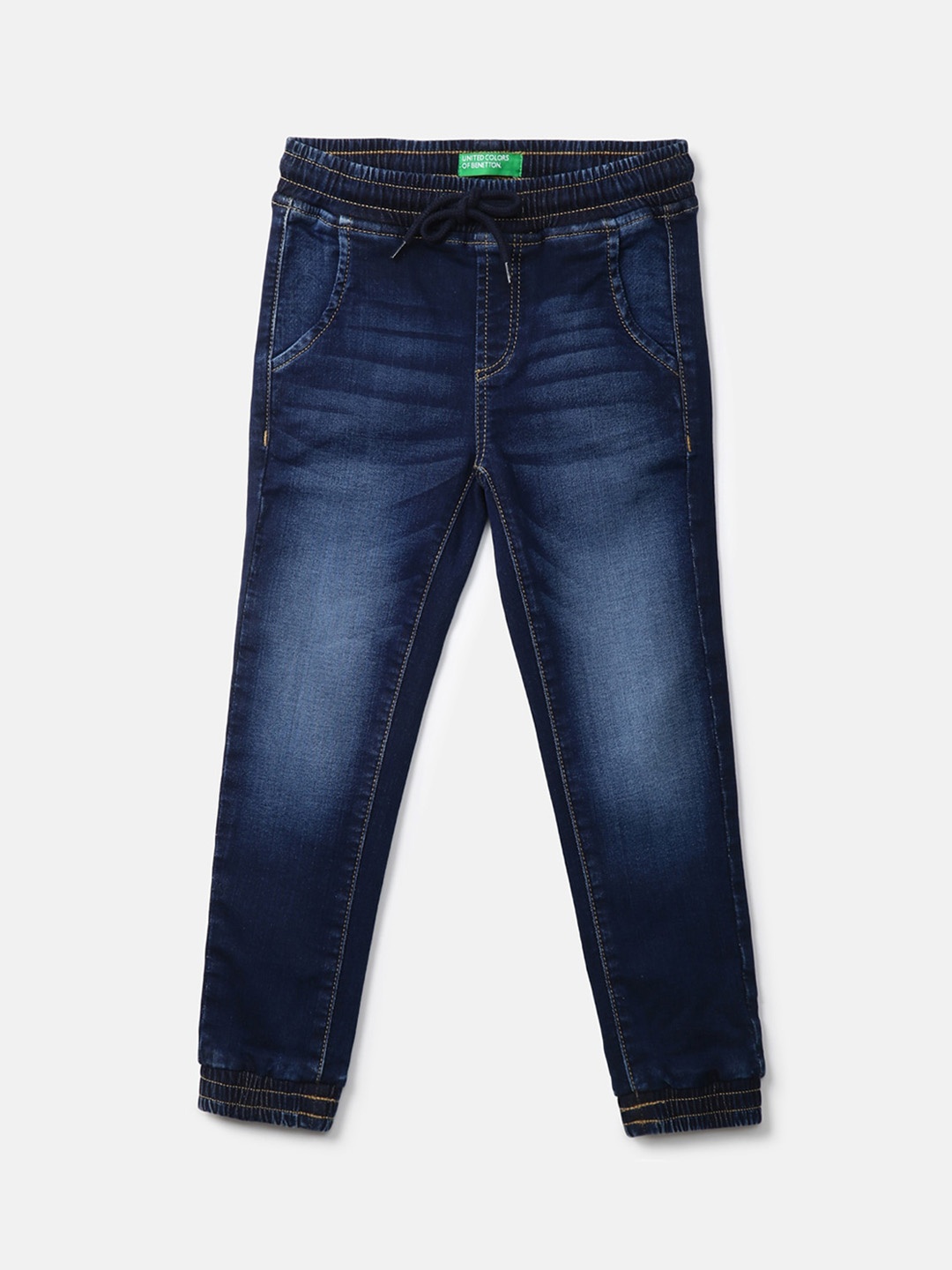 

United Colors of Benetton Boys Denim Joggers, Navy blue