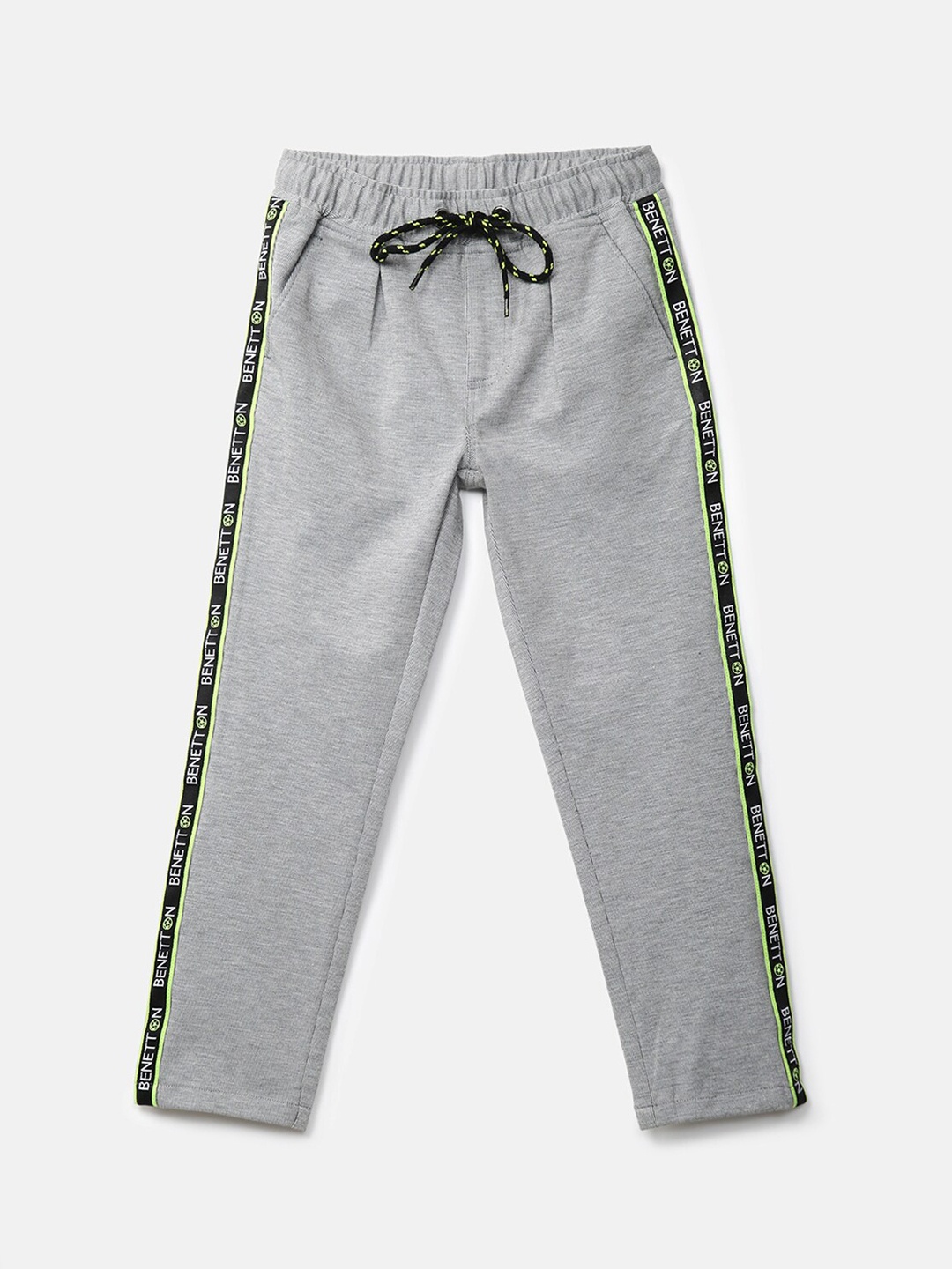 

United Colors of Benetton Boys Grey Solid Track Pants