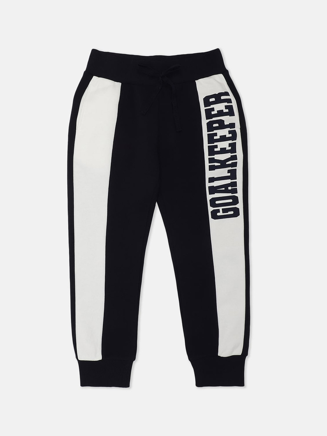 

United Colors of Benetton Boys Black Colourblocked Joggers