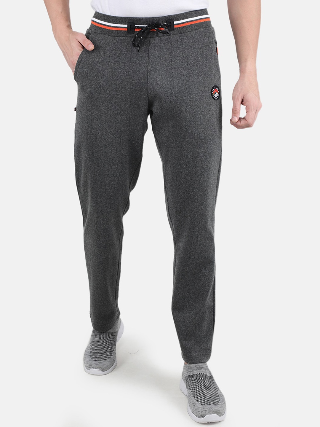 

Monte Carlo Men Grey Solid Track Pants