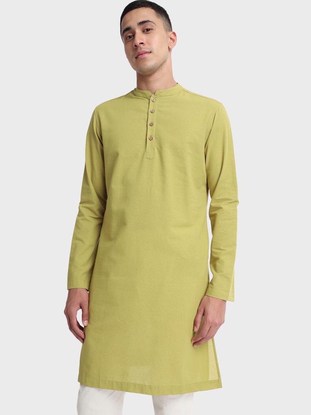 

Bewakoof Plus Men Green Kurta