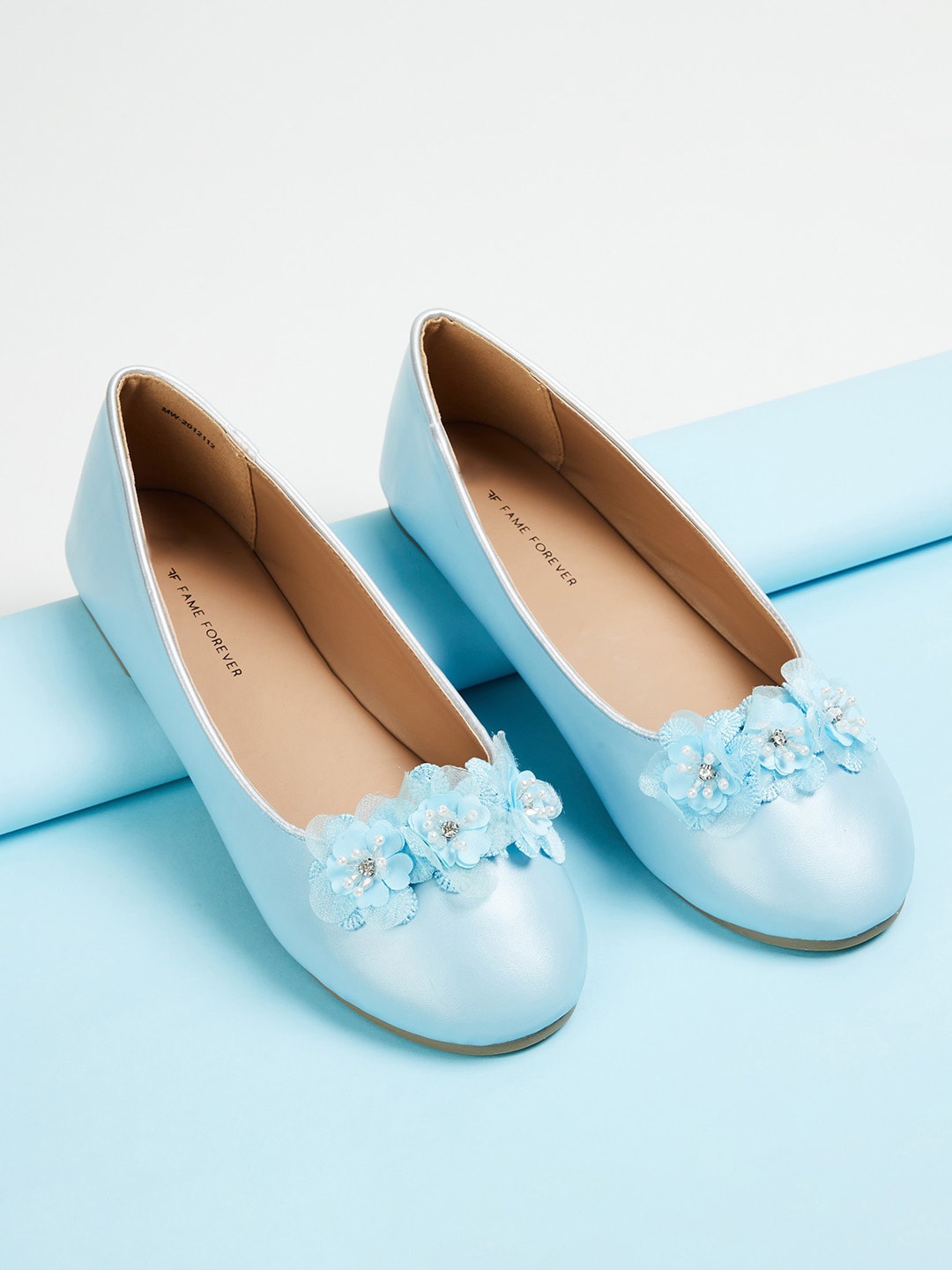 

Fame Forever by Lifestyle Girls Navy Blue PU Flatforms Casual Shoes