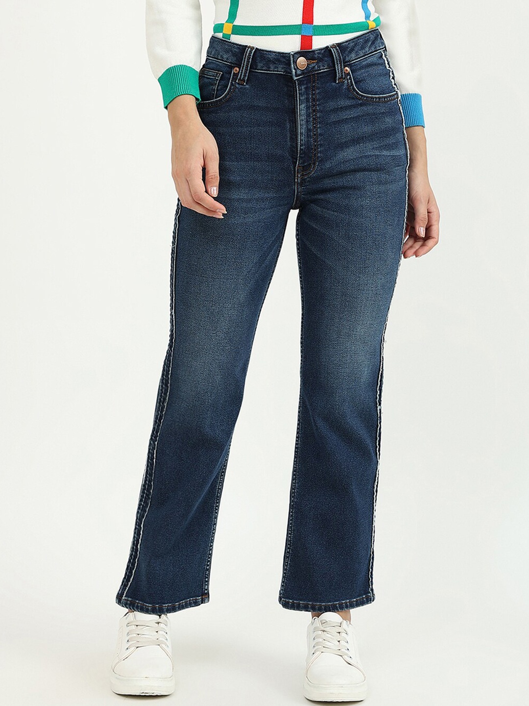 

United Colors of Benetton Women Blue Light Fade Jeans