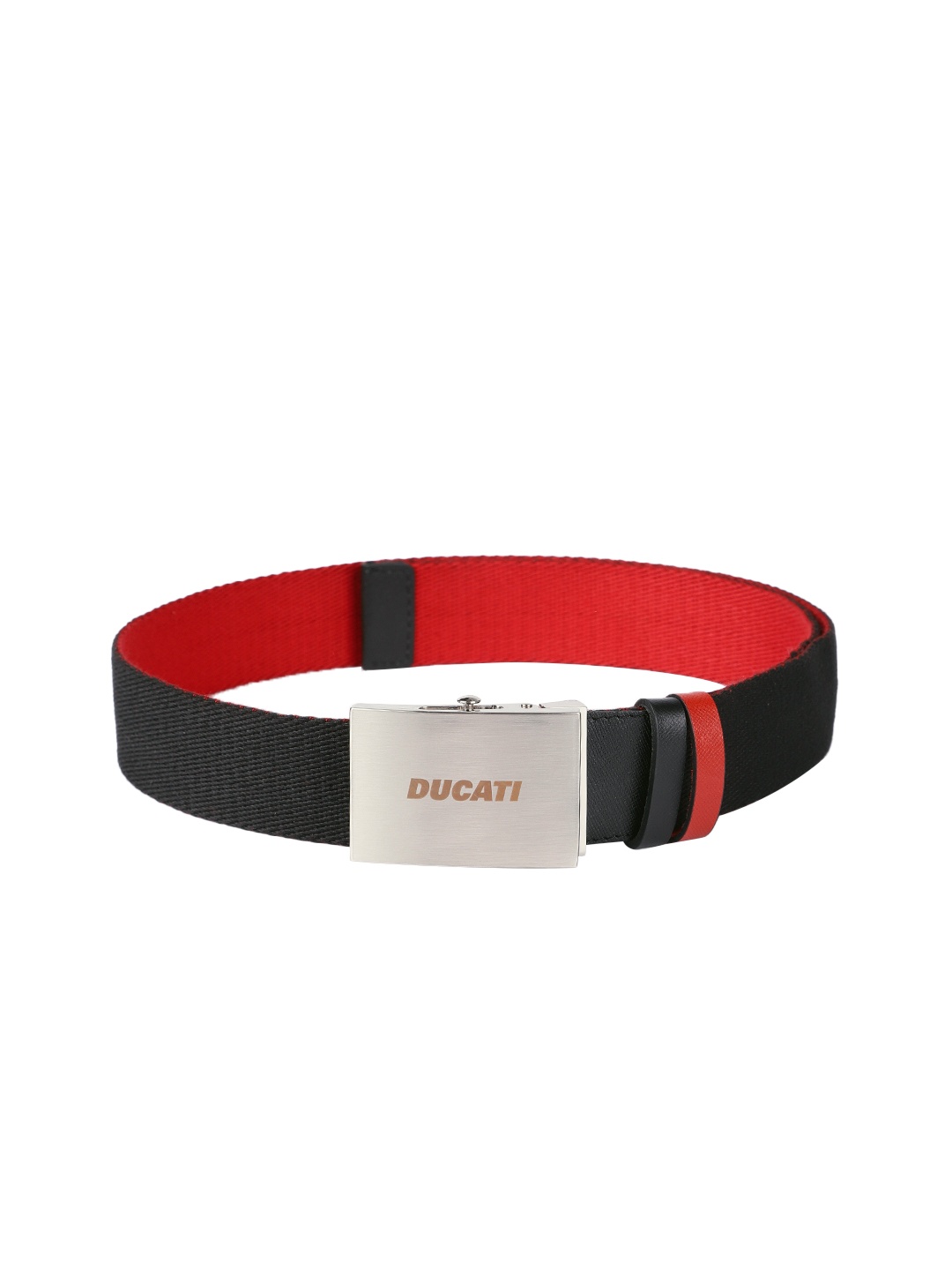 

Ducati Men Solid Belt, Black
