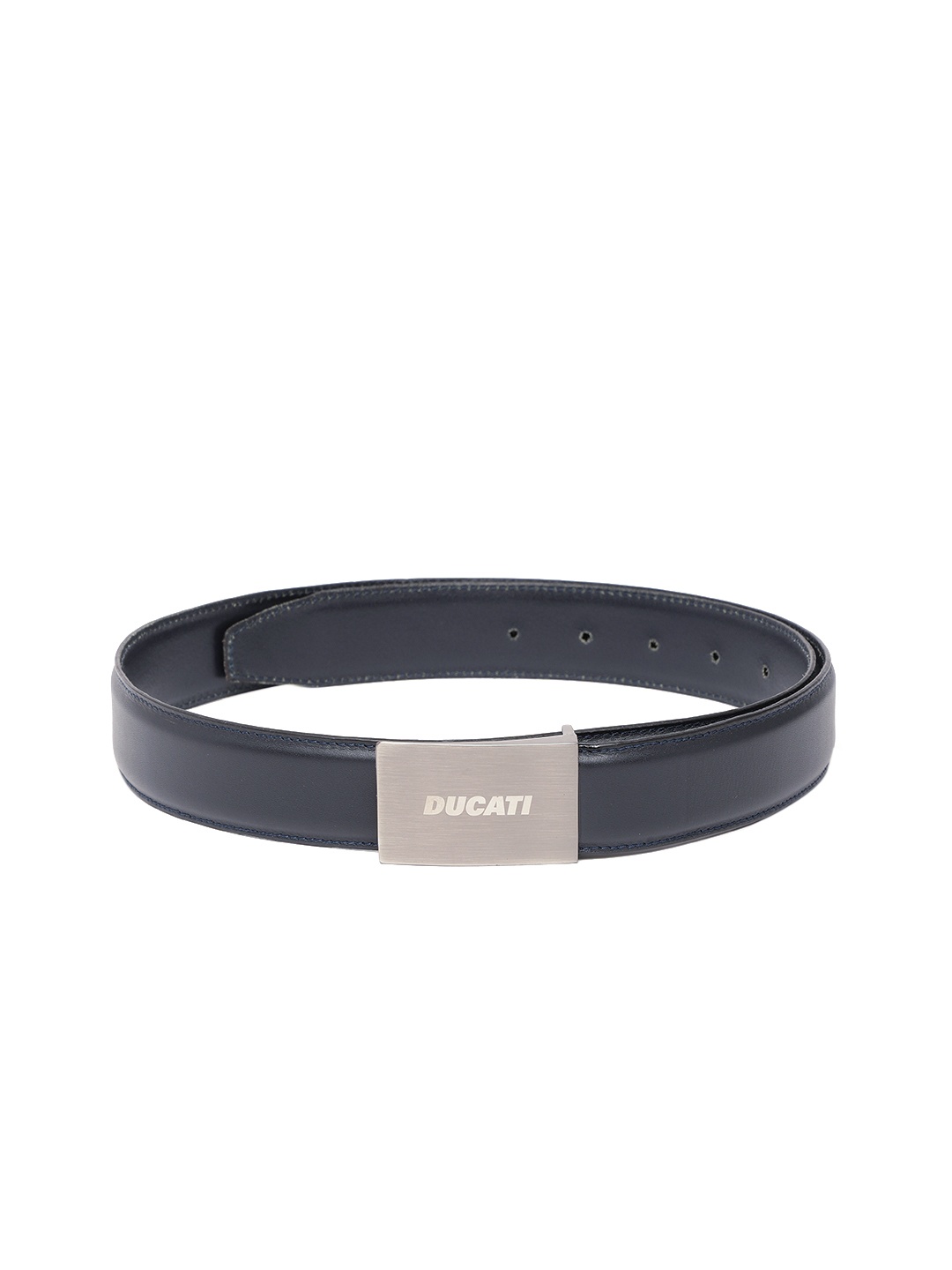 

Ducati Men Leather Belt, Navy blue