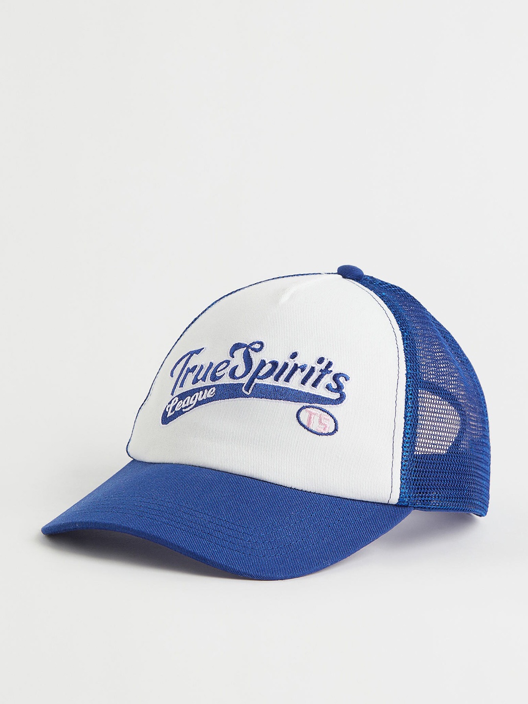 

H&M Women Blue & White Mesh-Back Caps