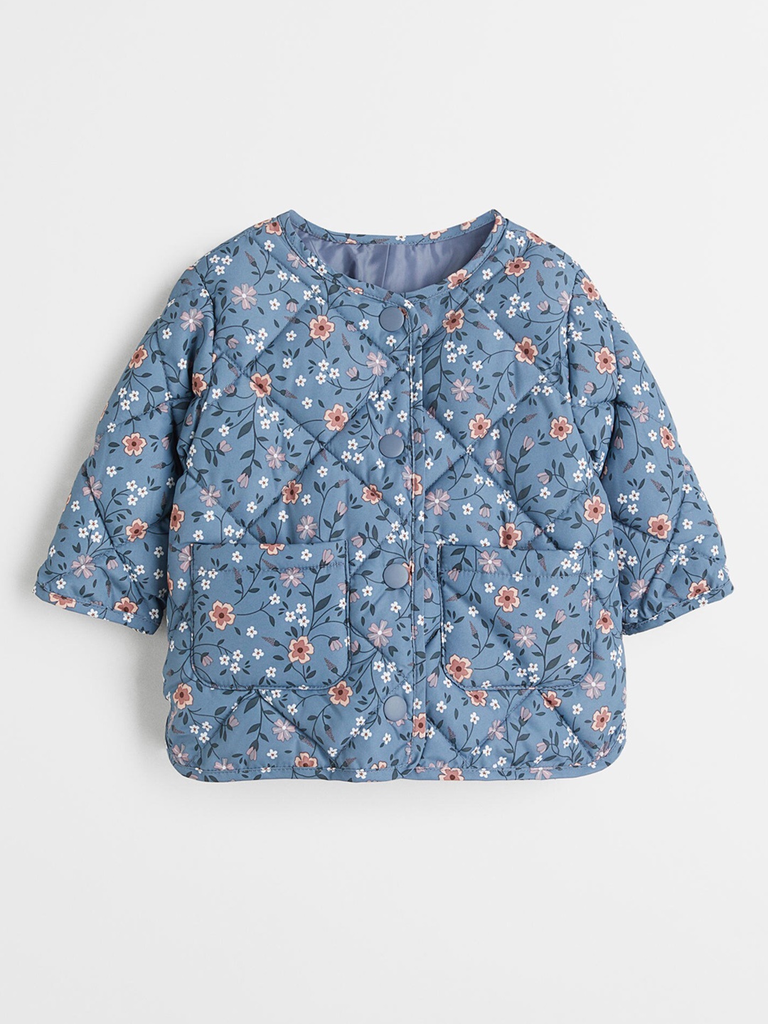 

H&M Girls Blue Quilted jacket
