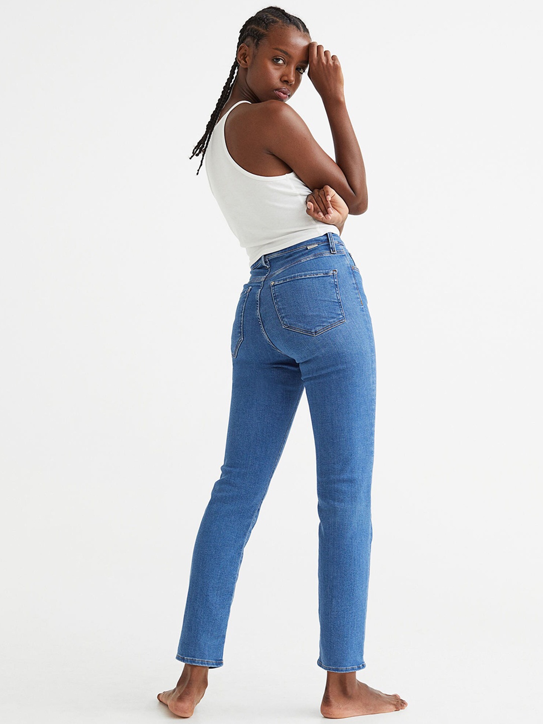 

H&M Women Blue True To You Slim High Jeans