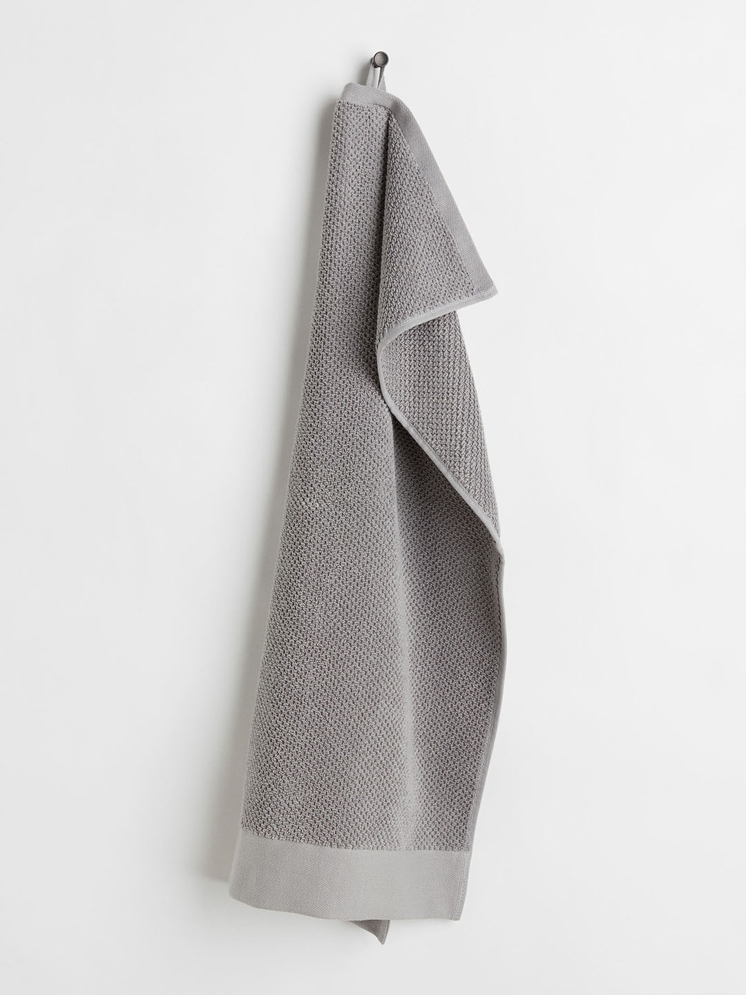 

H&M Grey Cotton Terry Hand Towel