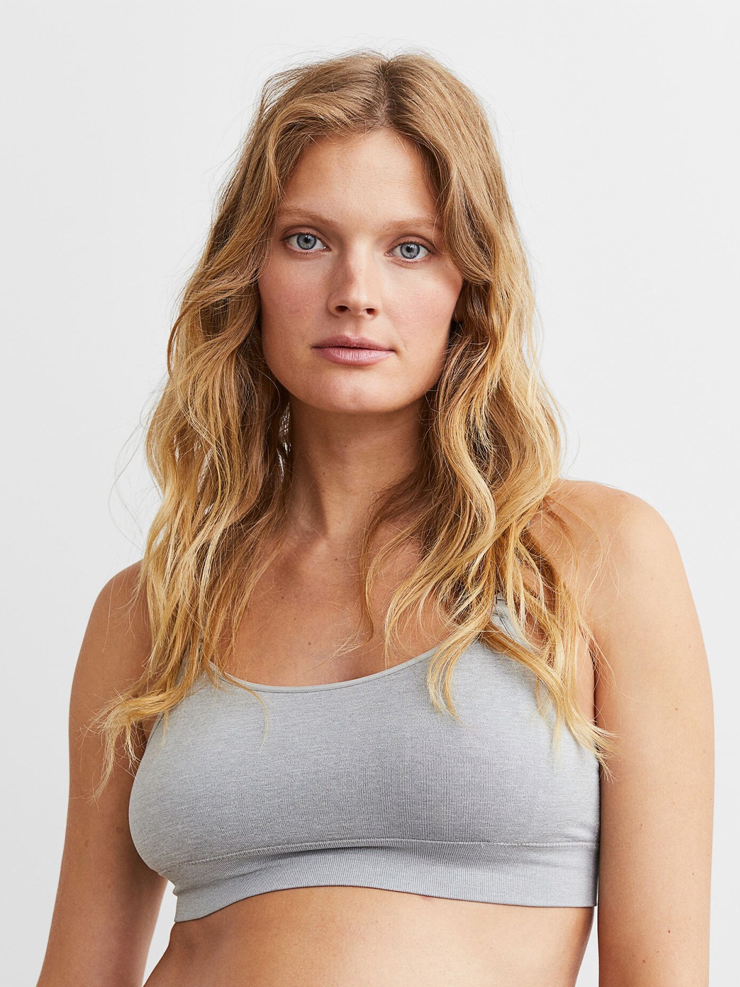 

H&M MAMA 2-Pack Black & Grey Jersey Nursing Bras